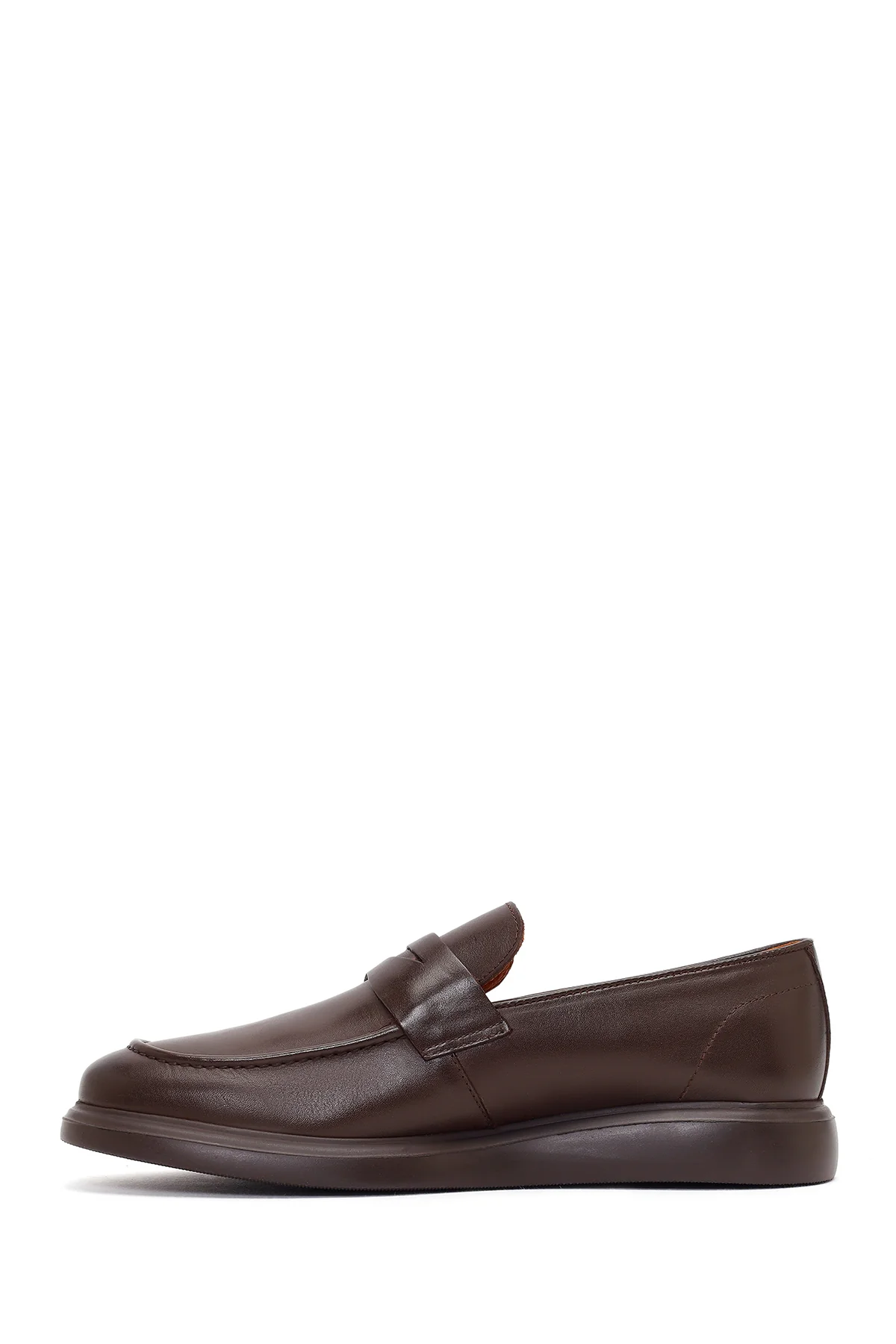 Erkek Kahverengi Deri Casual Loafer - Image 4