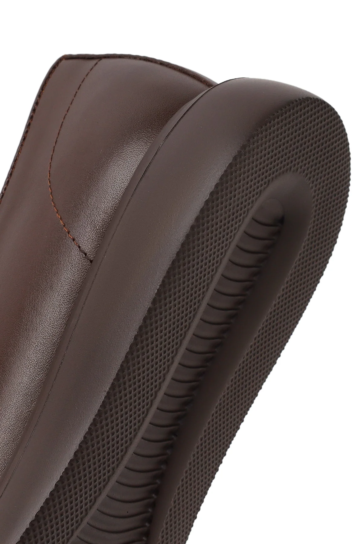 Erkek Kahverengi Deri Casual Loafer - Image 9