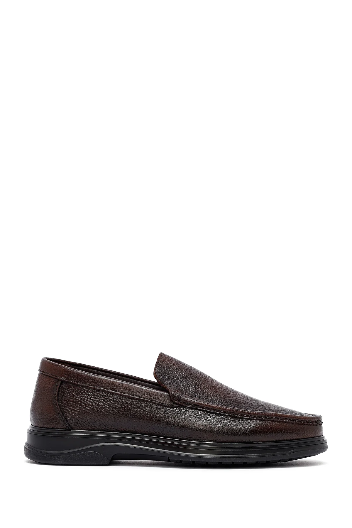 Erkek Kahverengi Deri Comfort Loafer