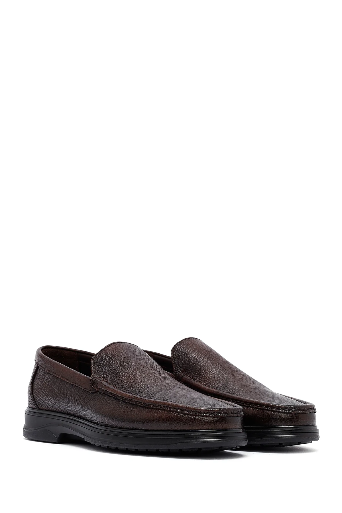 Erkek Kahverengi Deri Comfort Loafer - Image 3