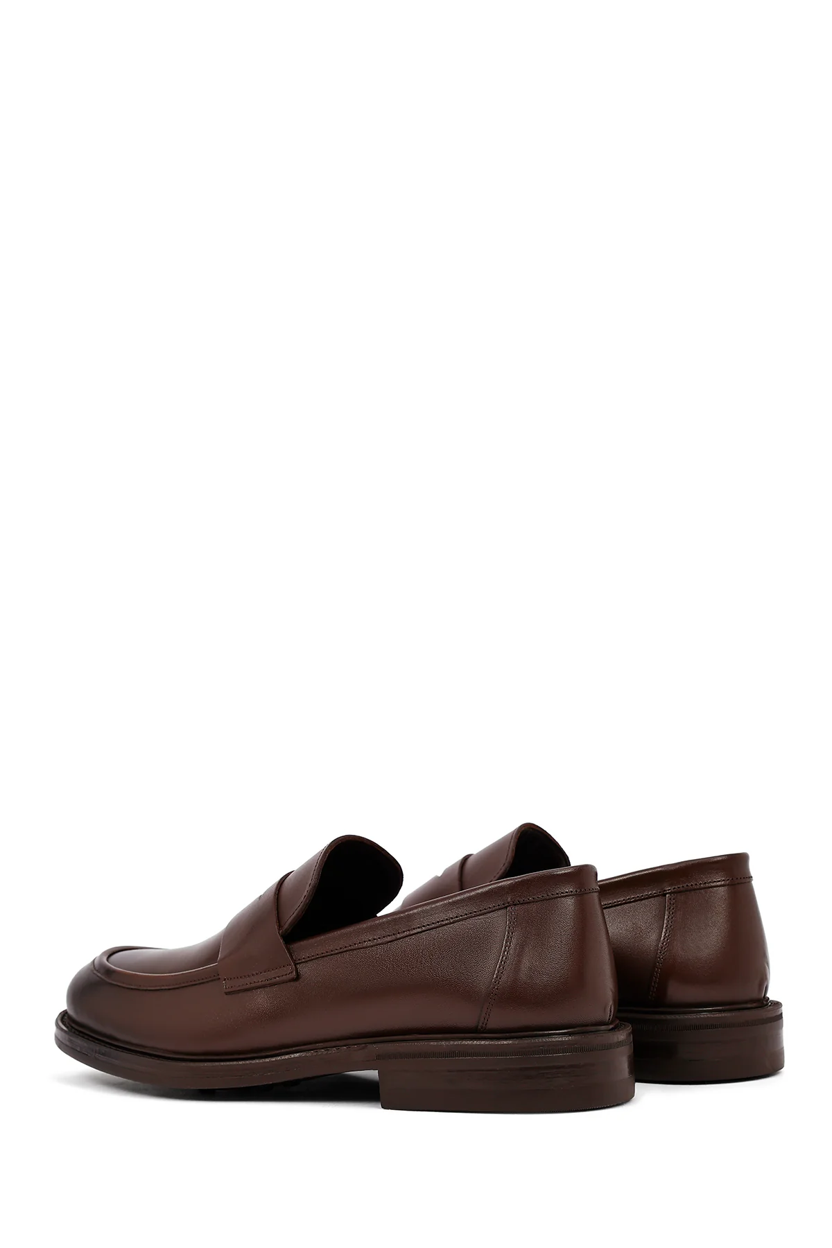 Erkek Kahverengi Deri Klasik Loafer - Image 5