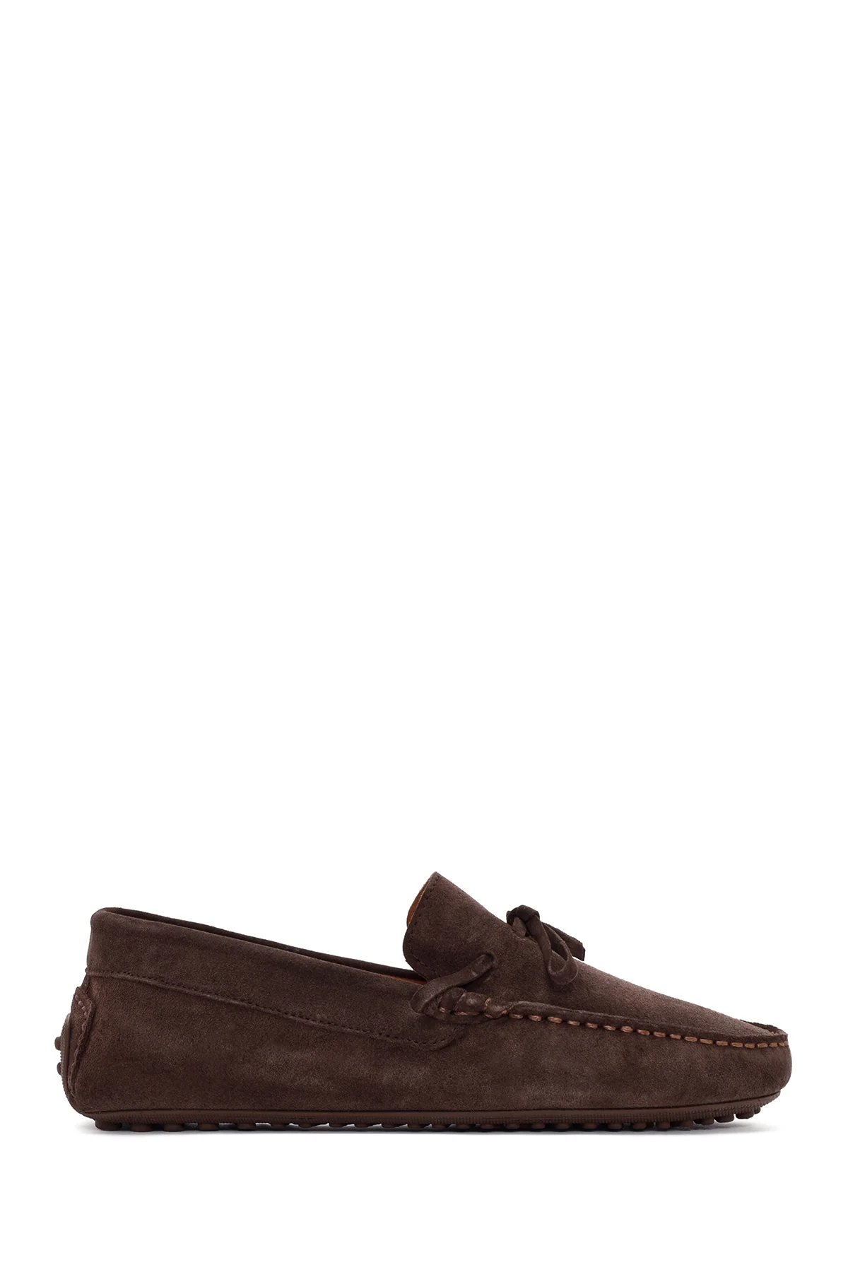 Erkek Kahverengi Süet Deri Casual Loafer