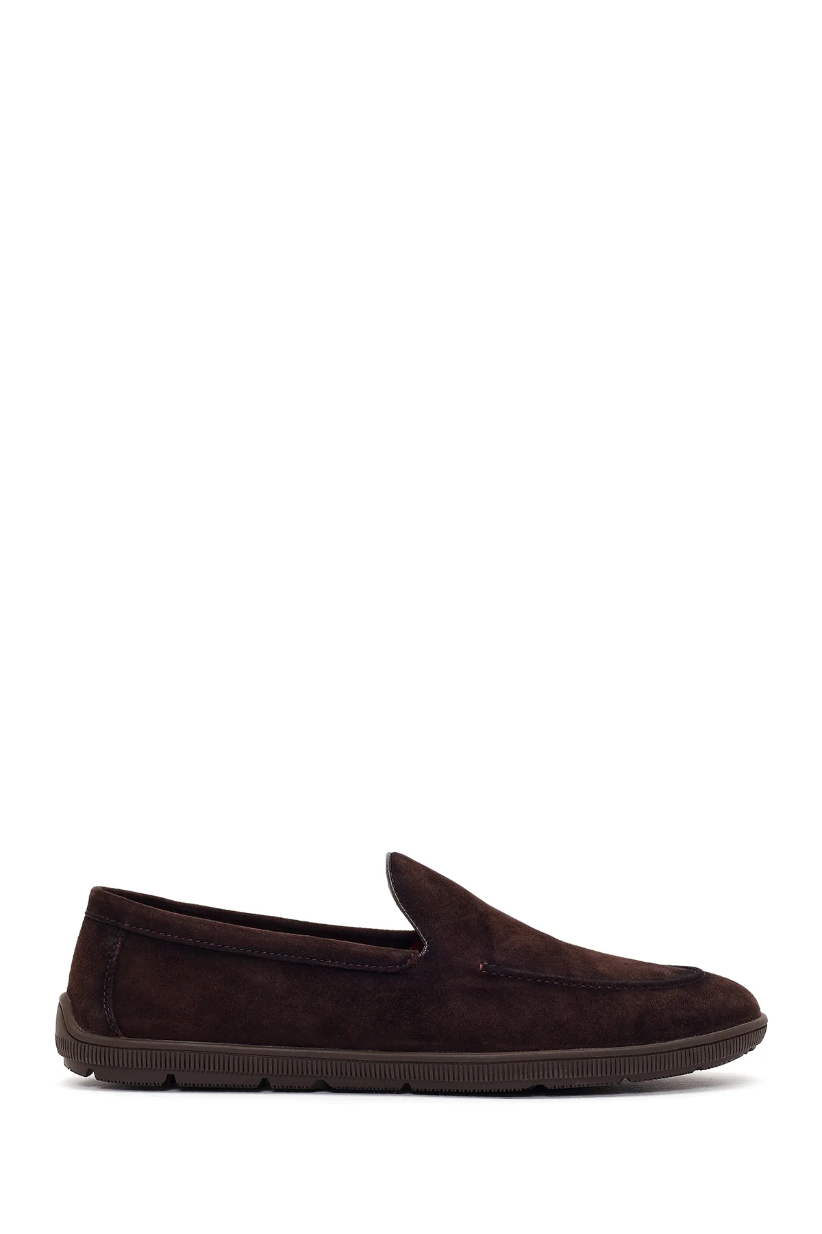 Erkek Kahverengi Süet Deri Casual Loafer