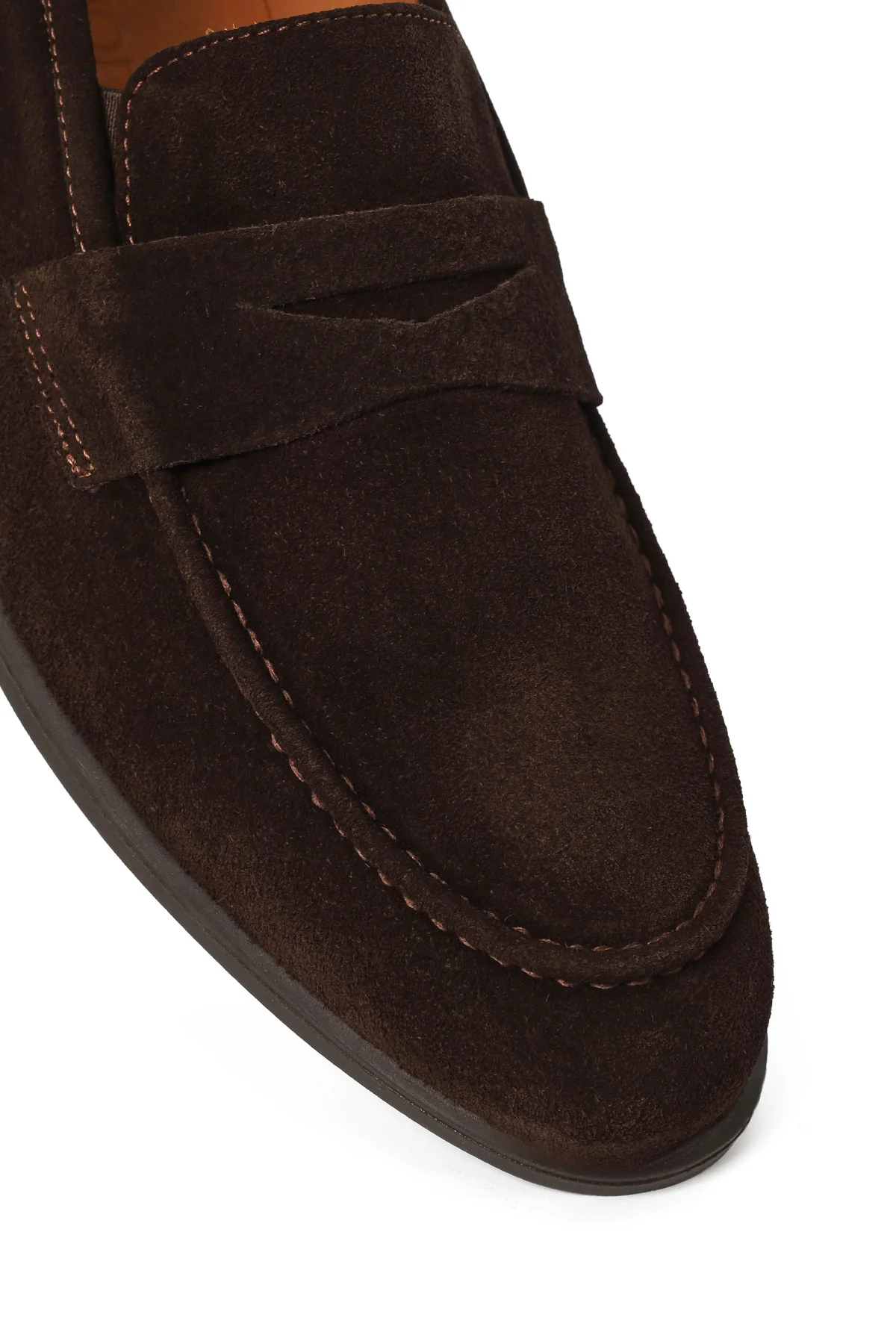 Erkek Kahverengi Süet Deri Loafer - Image 10