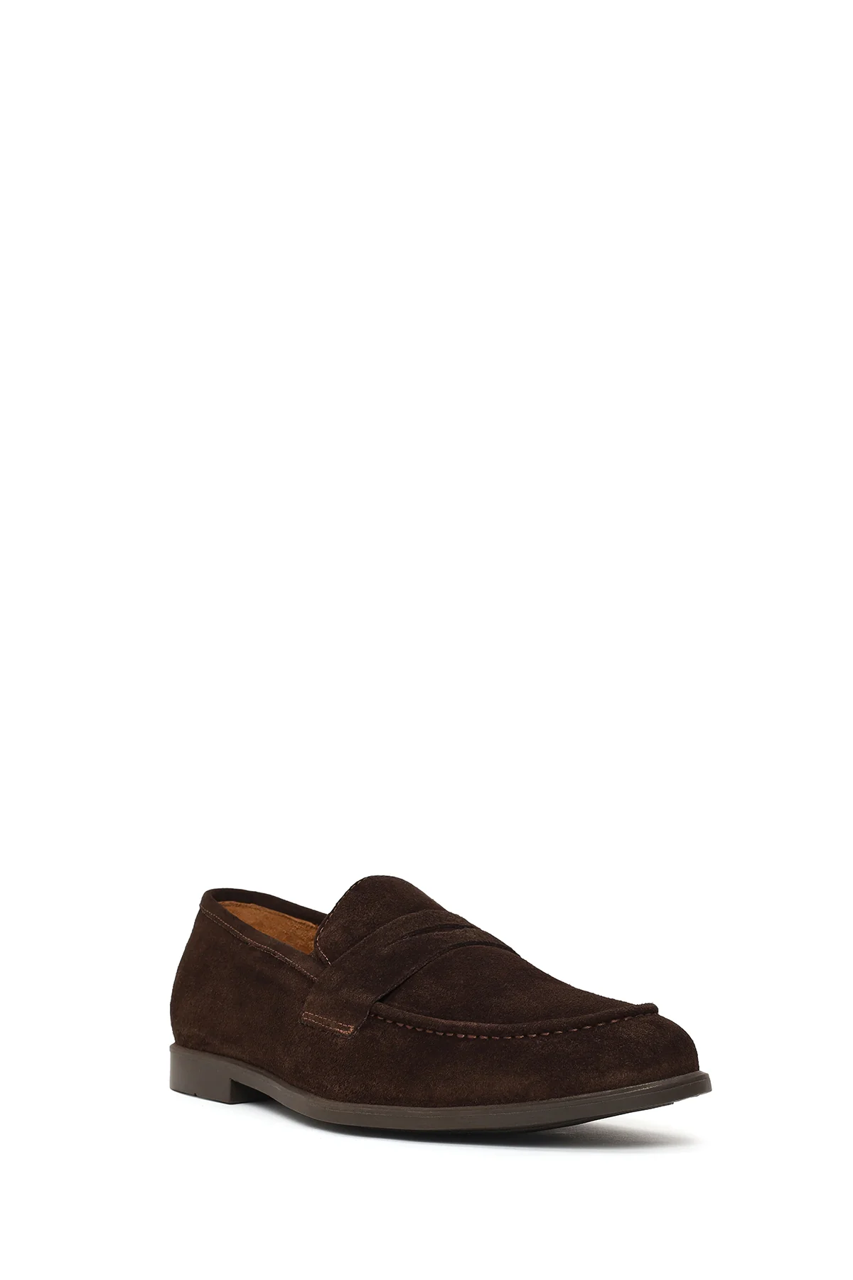 Erkek Kahverengi Süet Deri Loafer - Image 8
