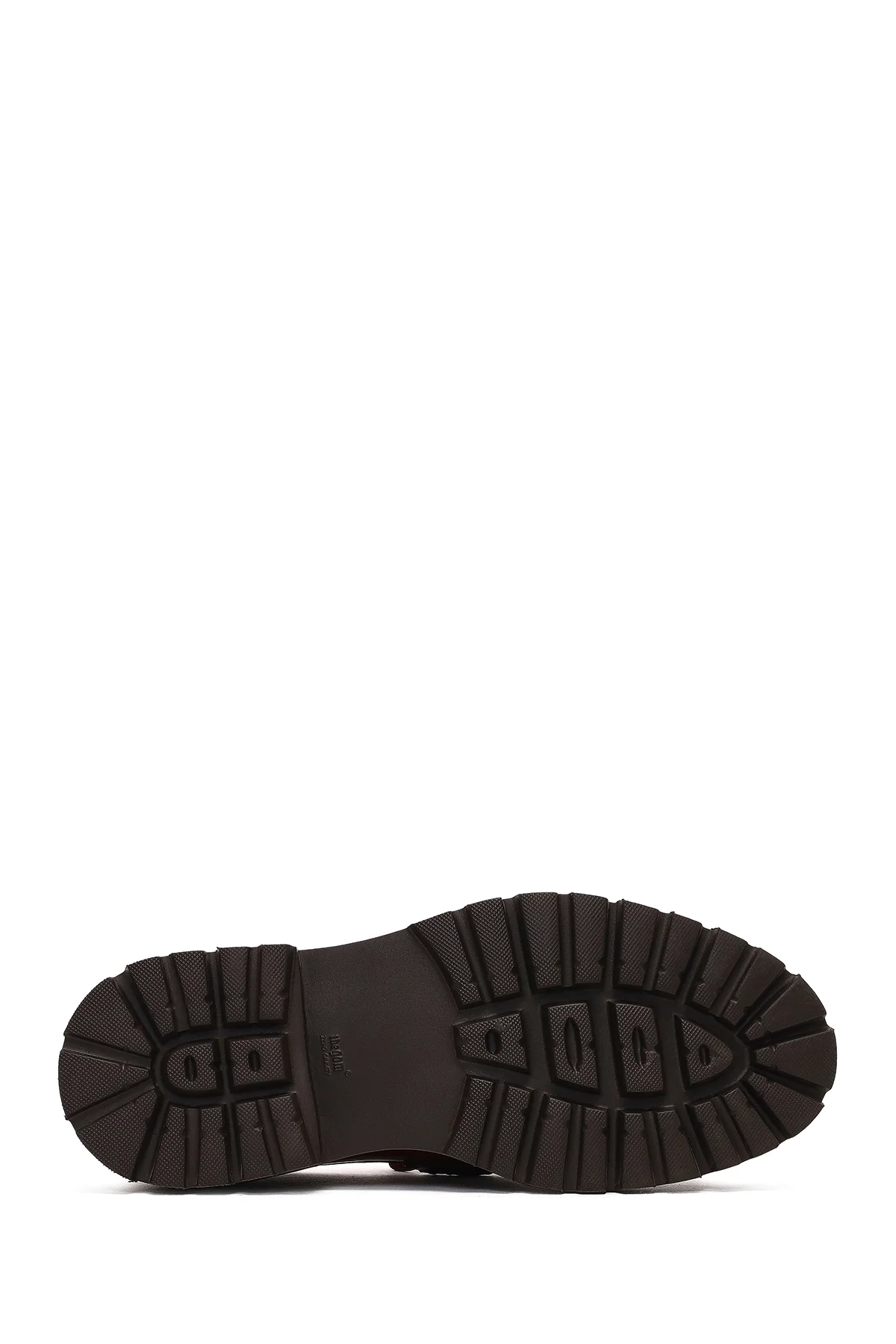 Erkek Kahverengi Tokalı Kalın Tabanlı Deri Loafer - Image 4