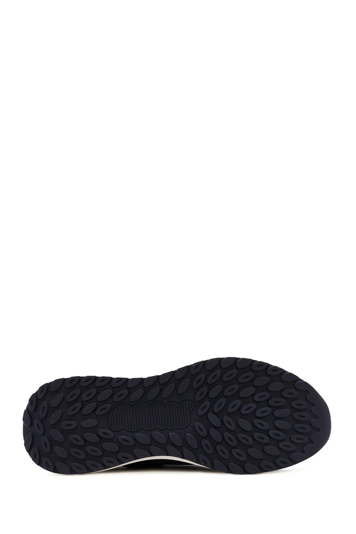Erkek Lacivert Bağcıklı Deri Sneaker - Image 4