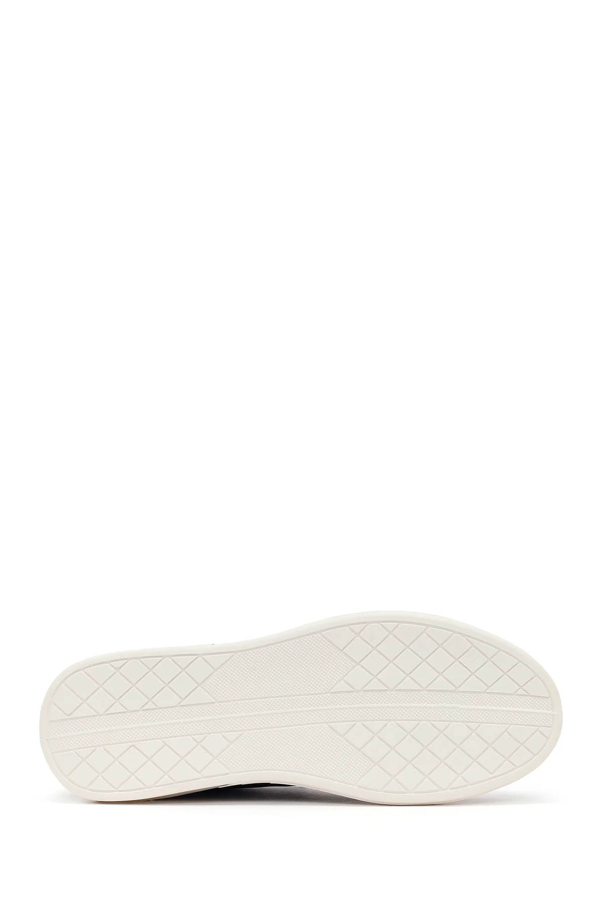 Erkek Lacivert Bağcıklı Deri Sneaker - Image 5