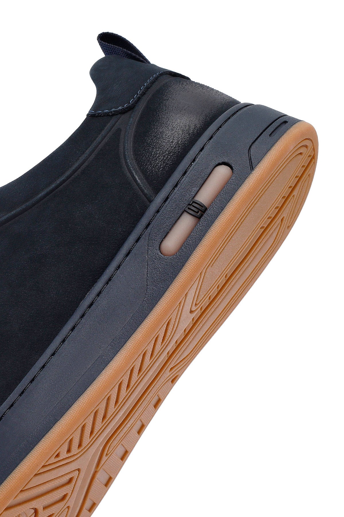 Erkek Lacivert Bağcıklı Nubuk Deri Sneaker - Image 8