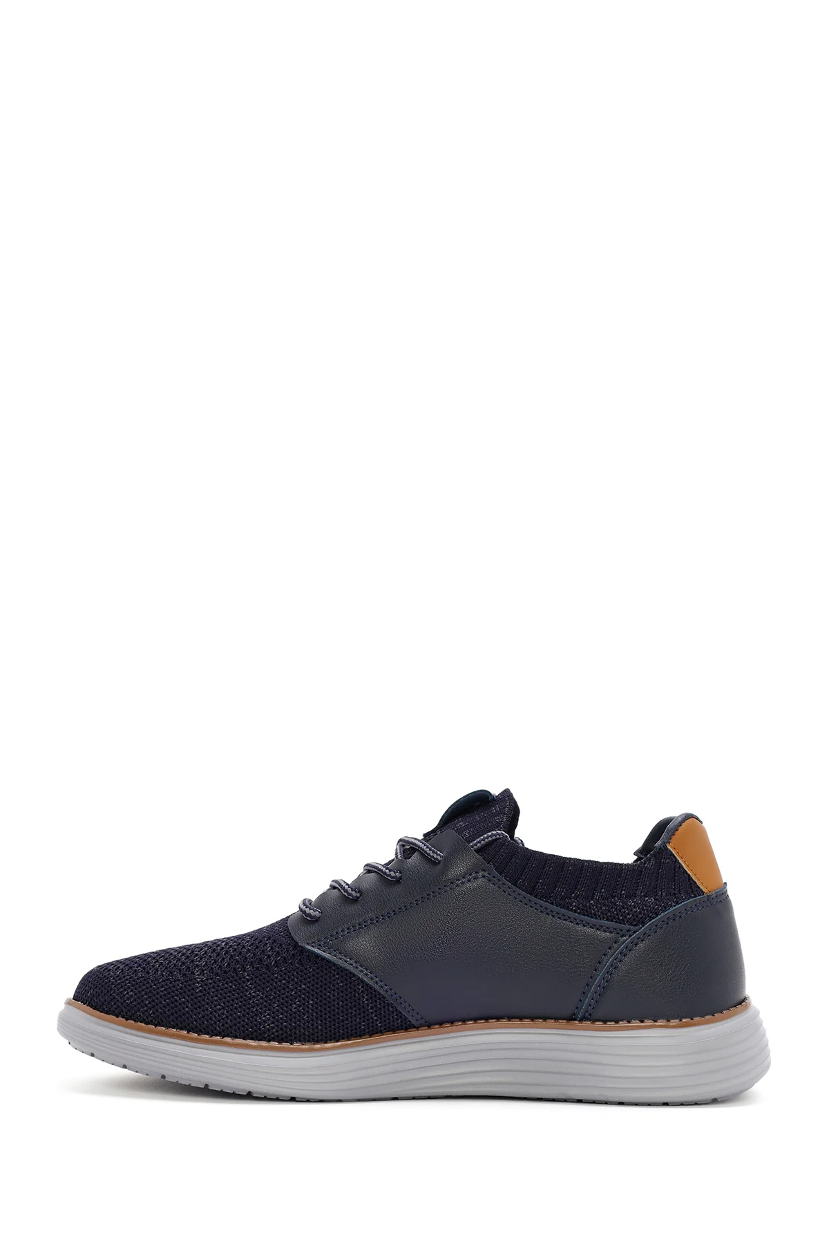 Erkek Lacivert Kumaş Sneaker - Image 2