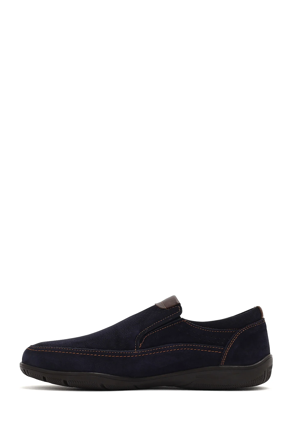 Erkek Lacivert Nubuk Deri Casual Loafer - Image 2