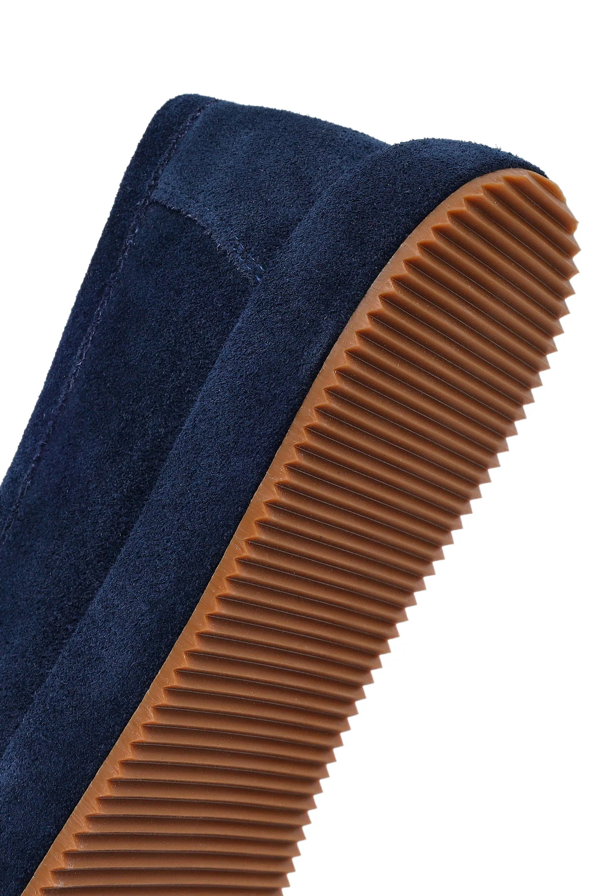 Erkek Lacivert Süet Deri Casual Loafer - Image 10