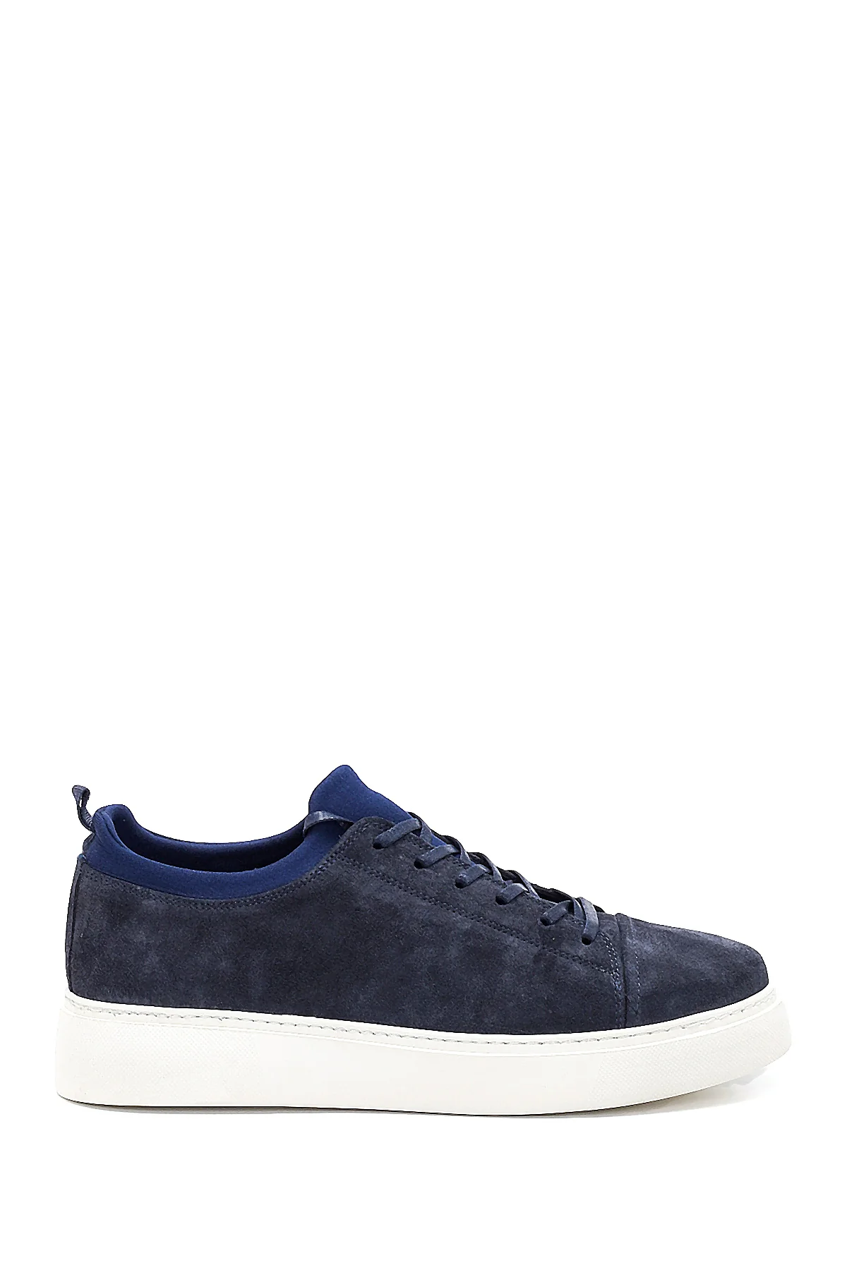Erkek Mavi Süet Deri Sneaker