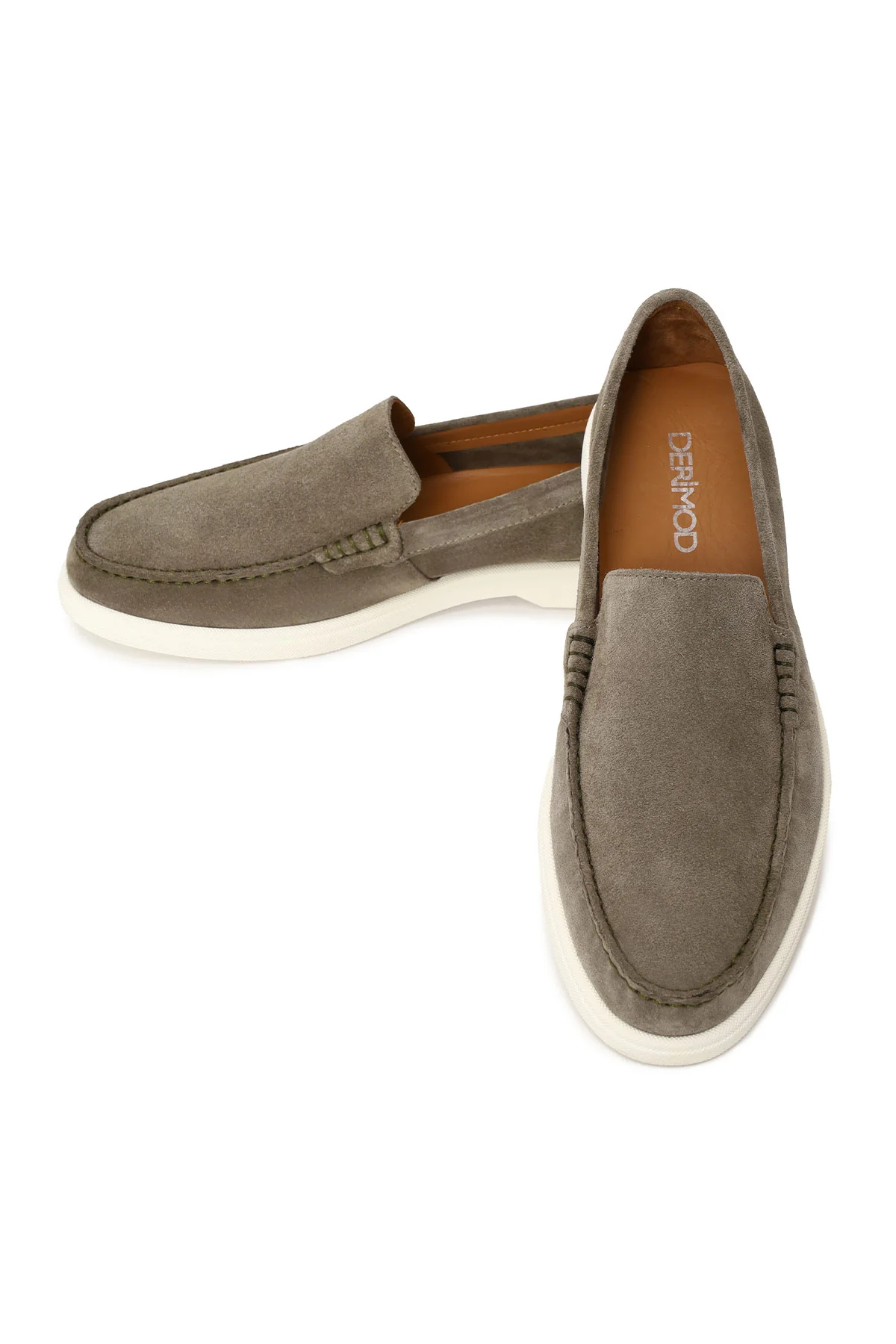 Erkek Mint Yeşili Süet Deri Loafer - Image 10
