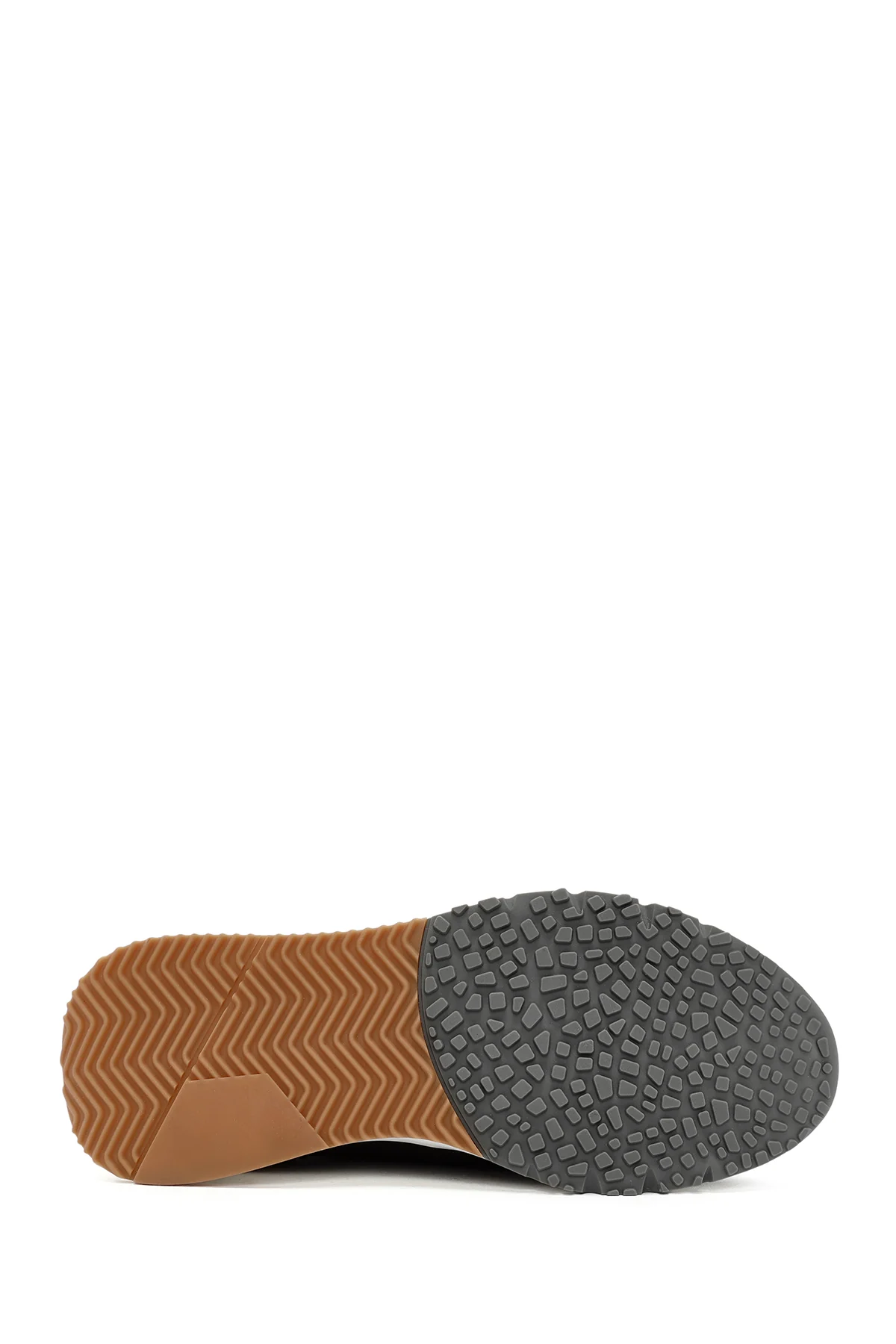 Erkek Siyah Bağcıklı Deri Casual Sneaker - Image 4