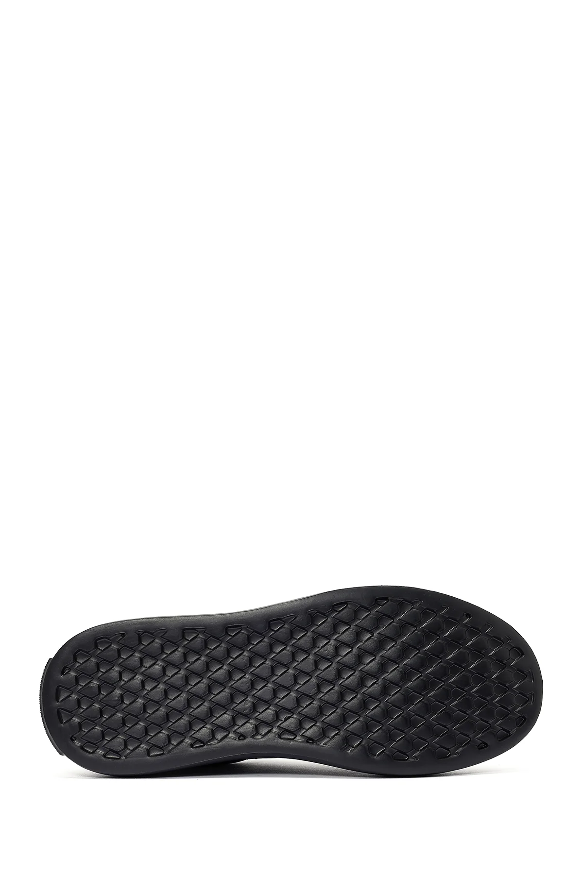 Erkek Siyah Bağcıklı Deri Sneaker - Image 4