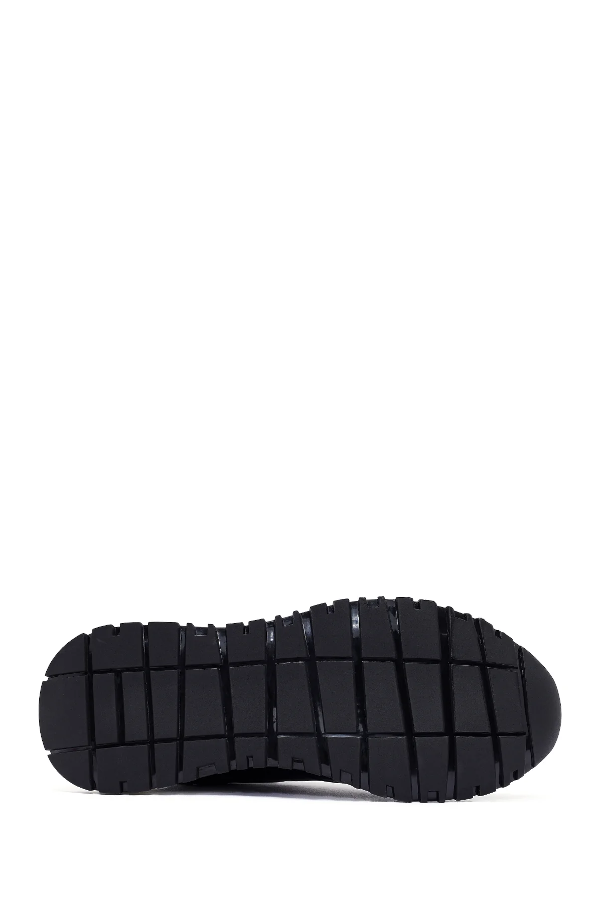 Erkek Siyah Bağcıklı Deri Sneaker - Image 4