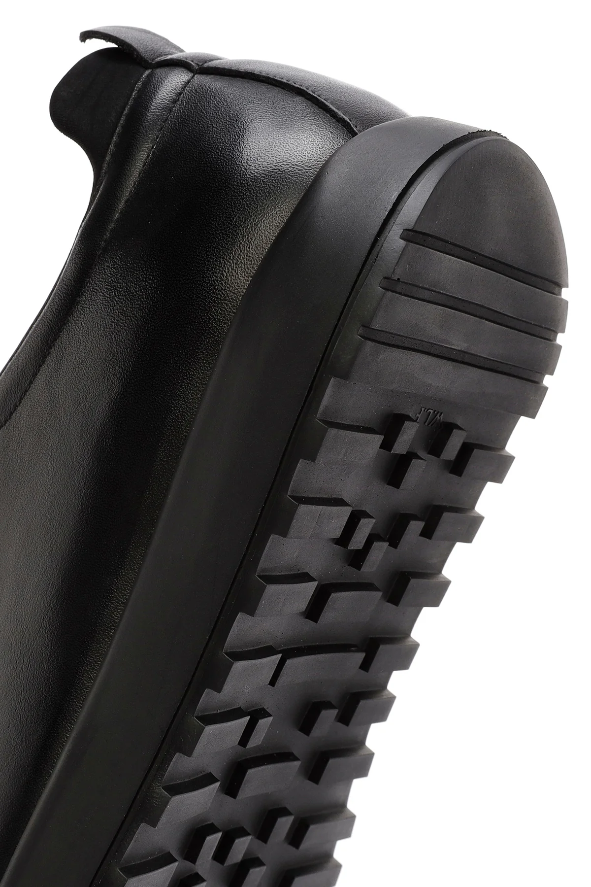 Erkek Siyah bağcıklı Deri Sneaker - Image 8