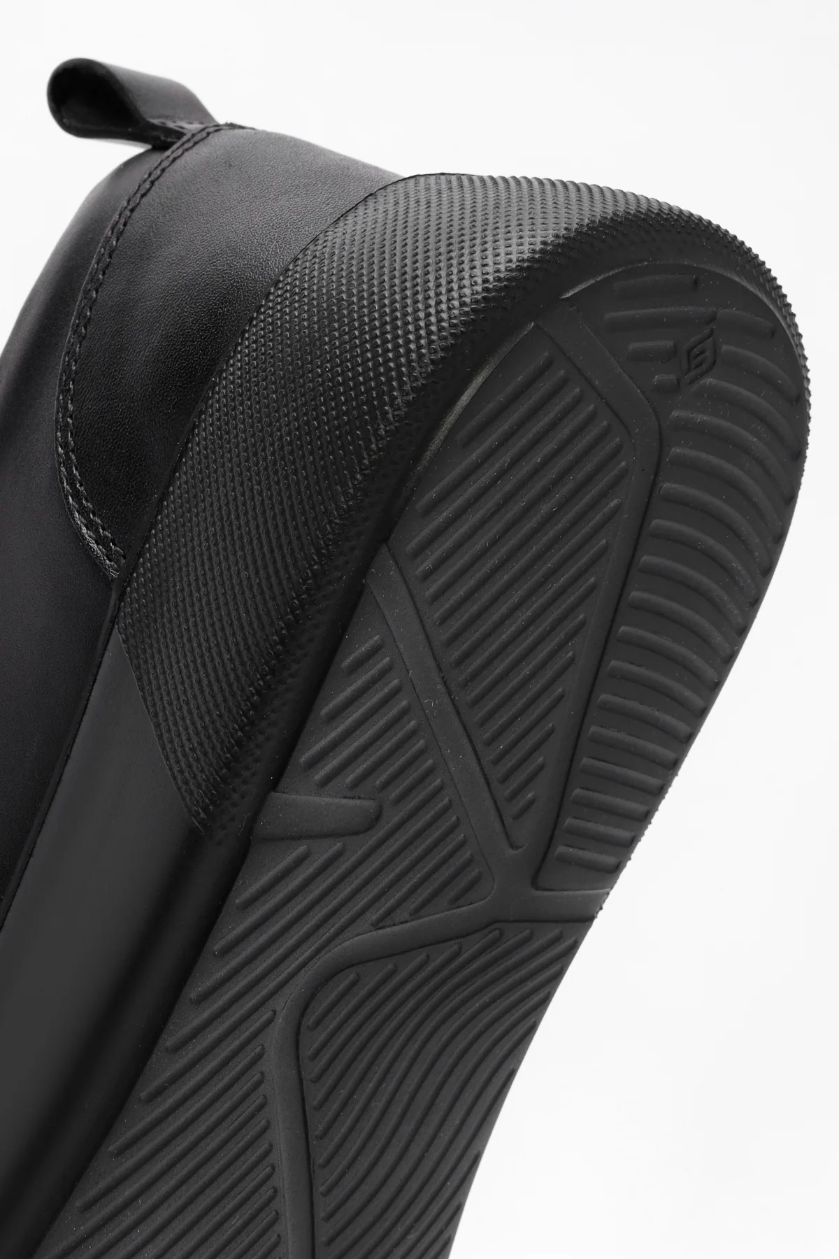 Erkek Siyah Bağcıklı Deri Sneaker - Image 8
