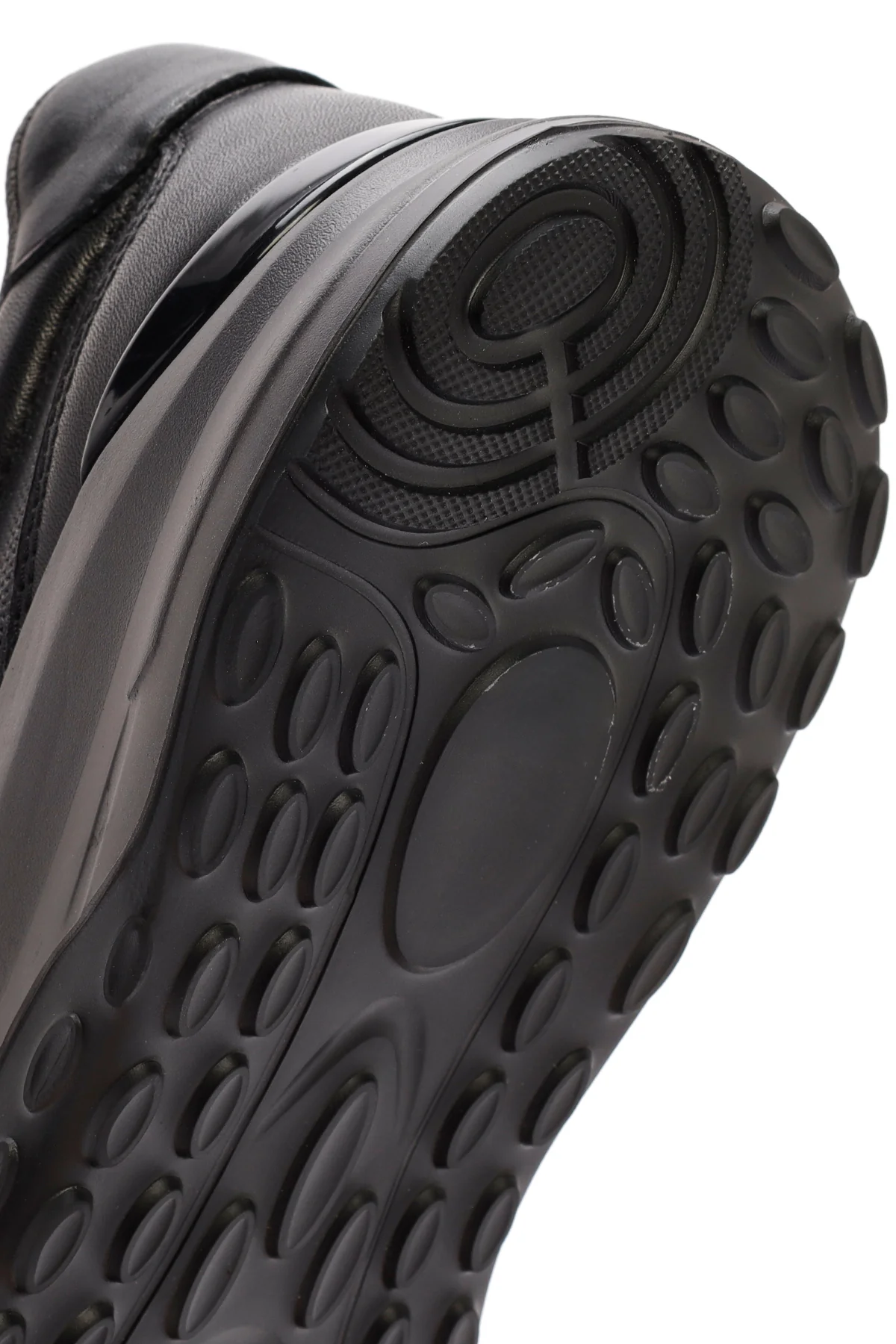 Erkek Siyah Bağcıklı Deri Sneaker - Image 8
