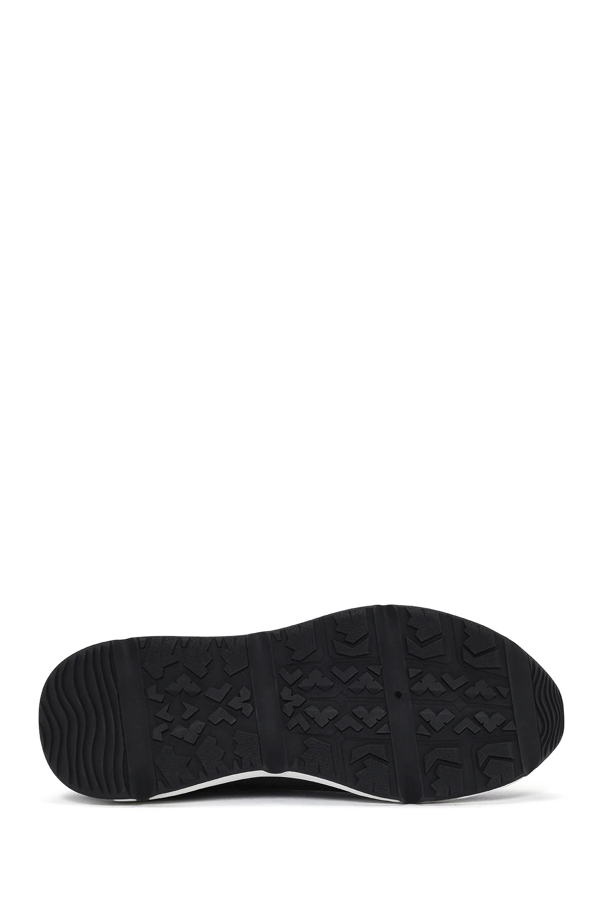 Erkek Siyah Bağcıklı Deri Sneaker - Image 4