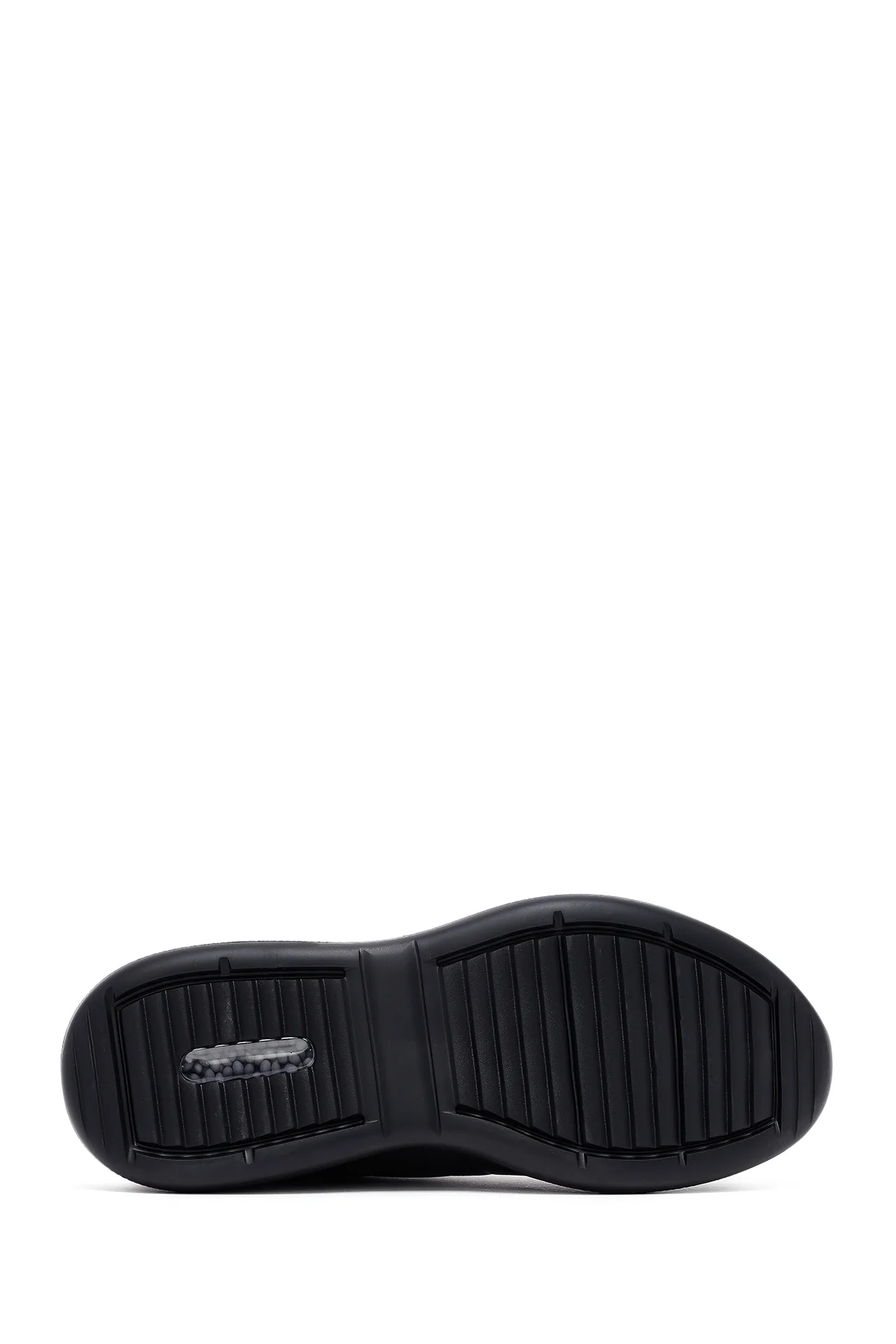 Erkek Siyah Bağcıklı Deri Sneaker - Image 4