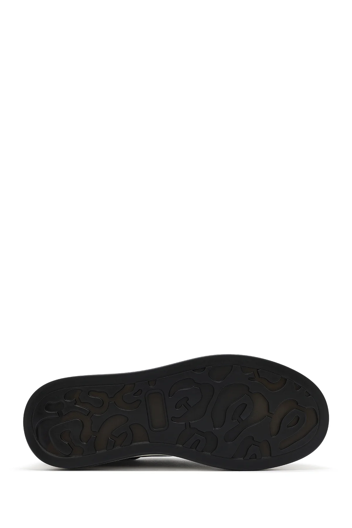 Erkek Siyah Bağcıklı Deri Sneaker - Image 4