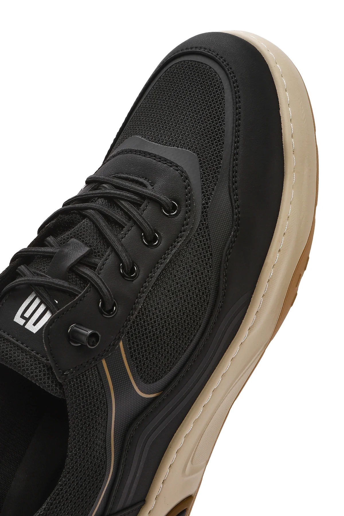 Erkek Siyah Bağcıklı Deri Sneaker - Image 10
