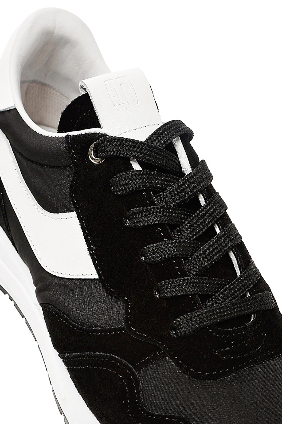 Erkek Siyah Bağcıklı Deri Sneaker - Image 9