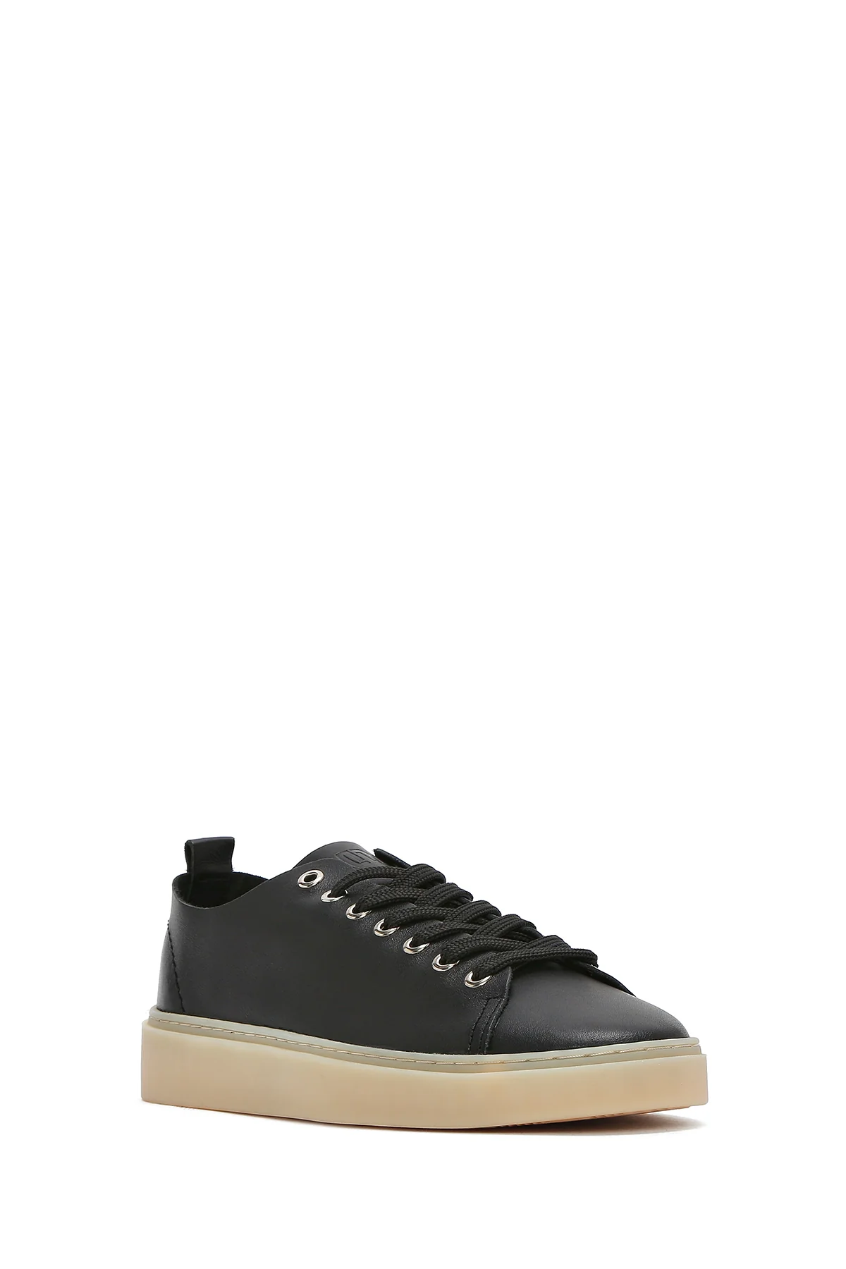 Erkek Siyah Bağcıklı Deri Sneaker - Image 6