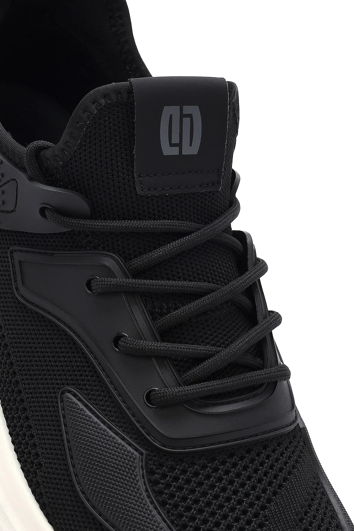 Erkek Siyah Bağcıklı Kalın Tabanlı Sneaker - Image 9