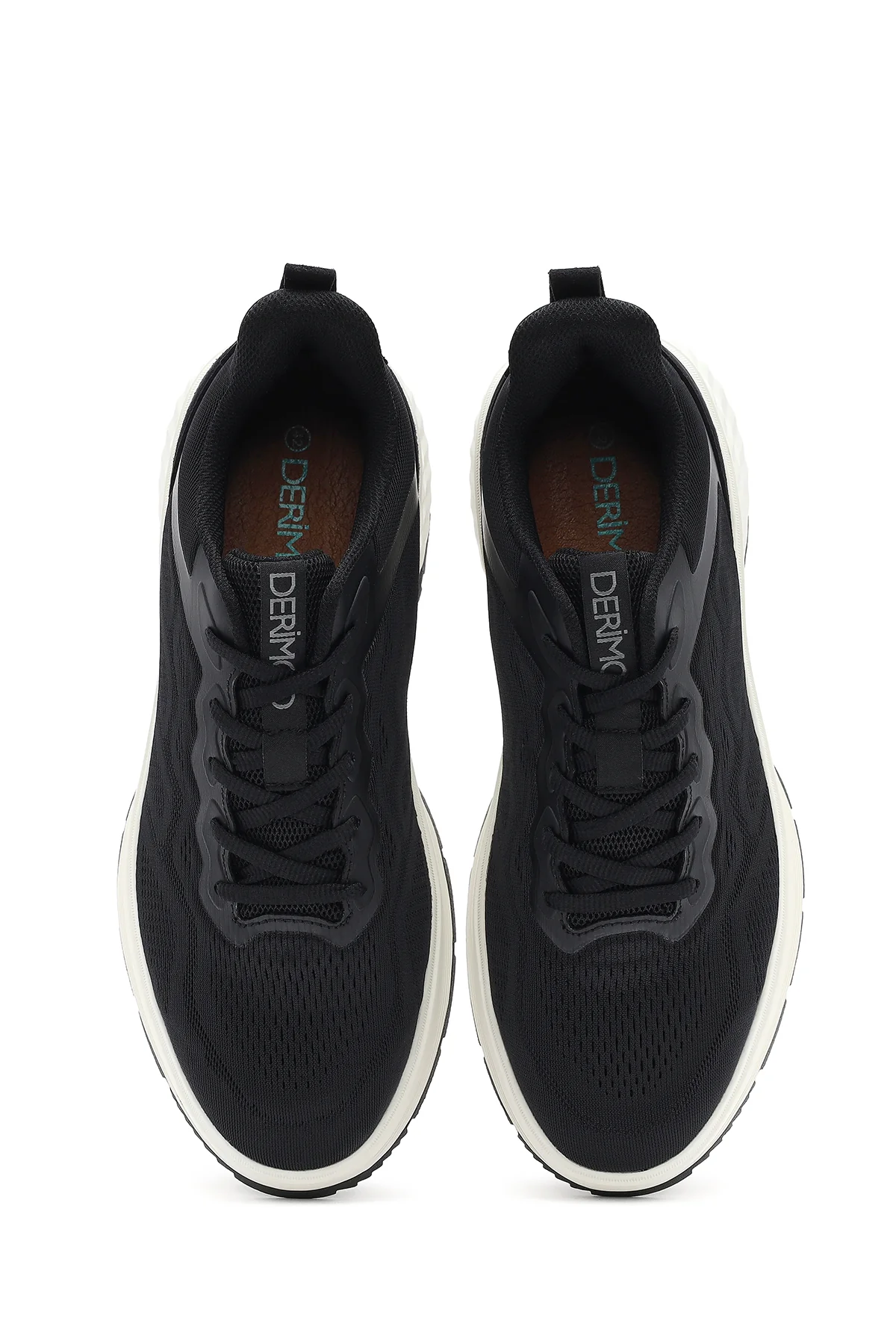 Erkek Siyah Bağcıklı Kalın Tabanlı Sneaker - Image 7