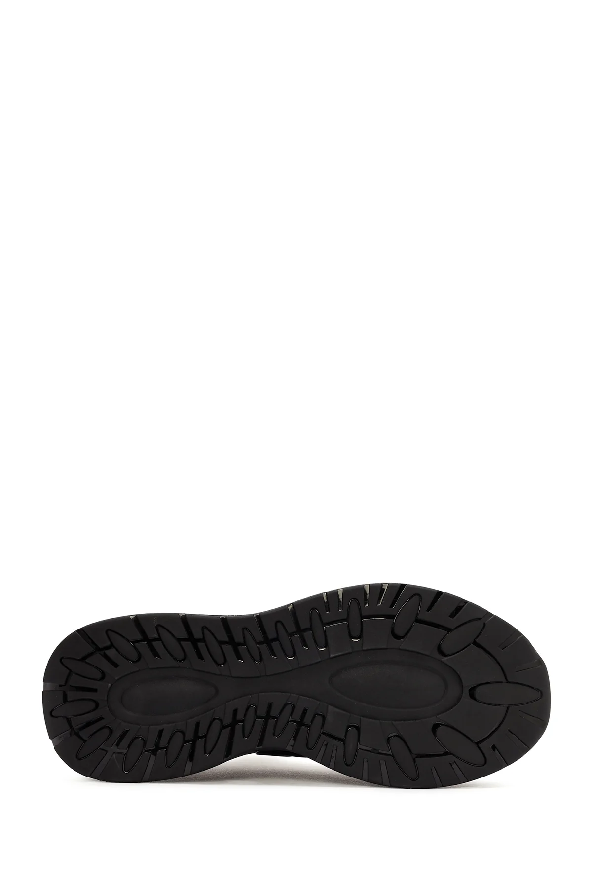 Erkek Siyah Bağcıklı Kumaş Sneaker - Image 4