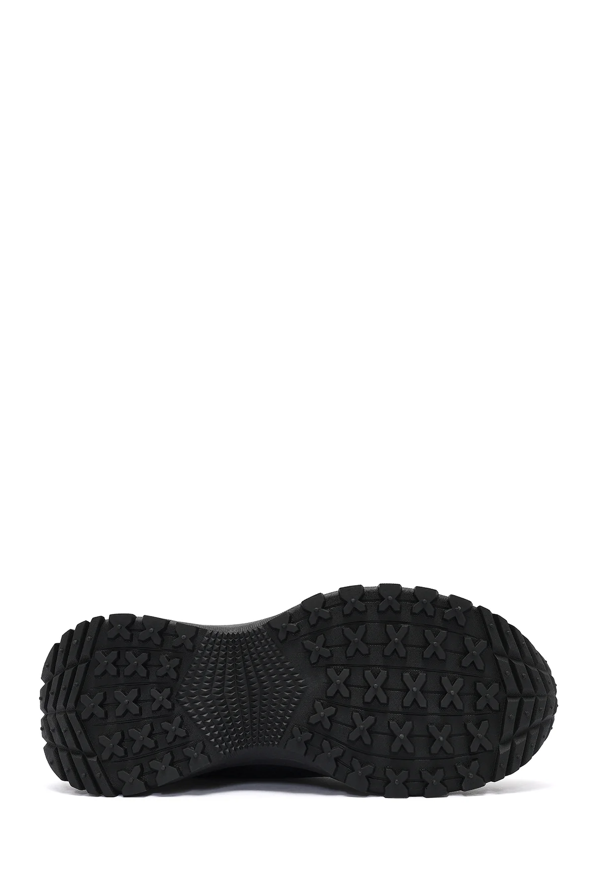 Erkek Siyah Bağcıklı Nubuk Deri Sneaker - Image 4