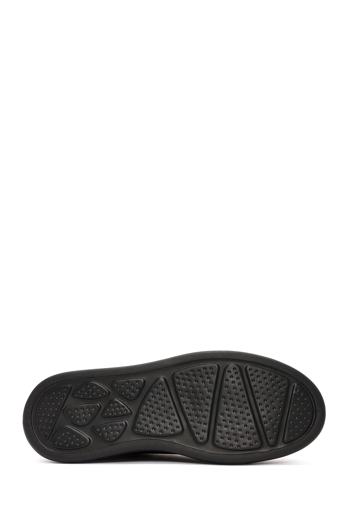 Erkek Siyah Bağcıklı Süet Deri Sneaker - Image 4