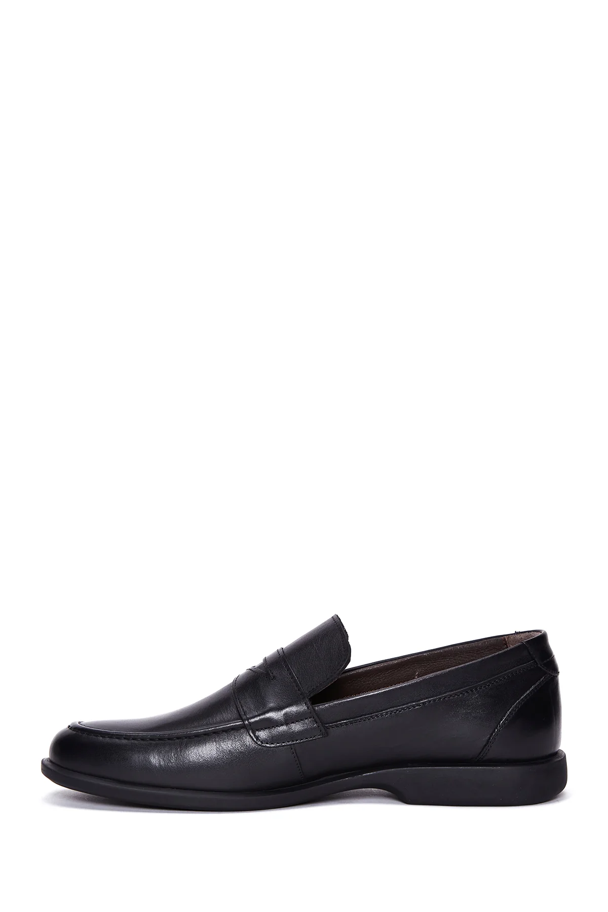 Erkek Siyah Deri Casual Loafer - Image 2