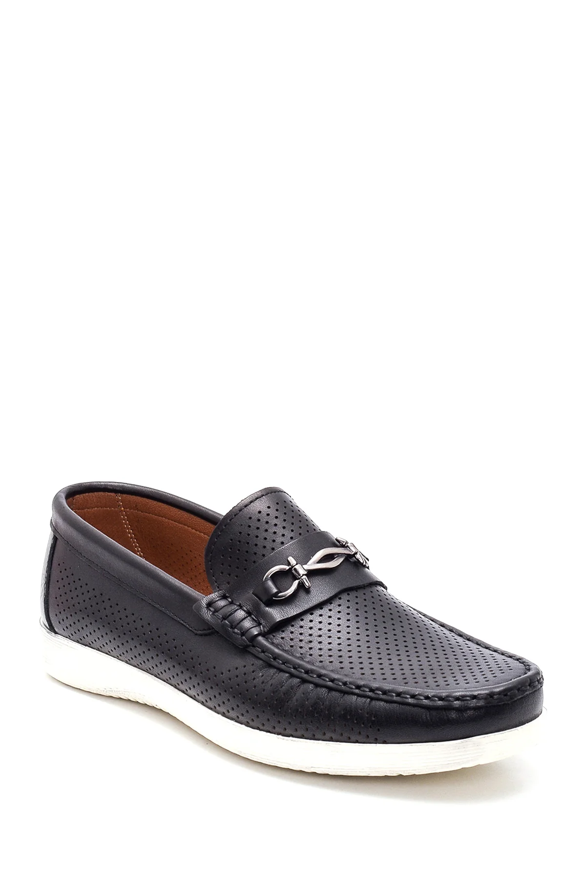Erkek Siyah Deri Casual Loafer - Image 3