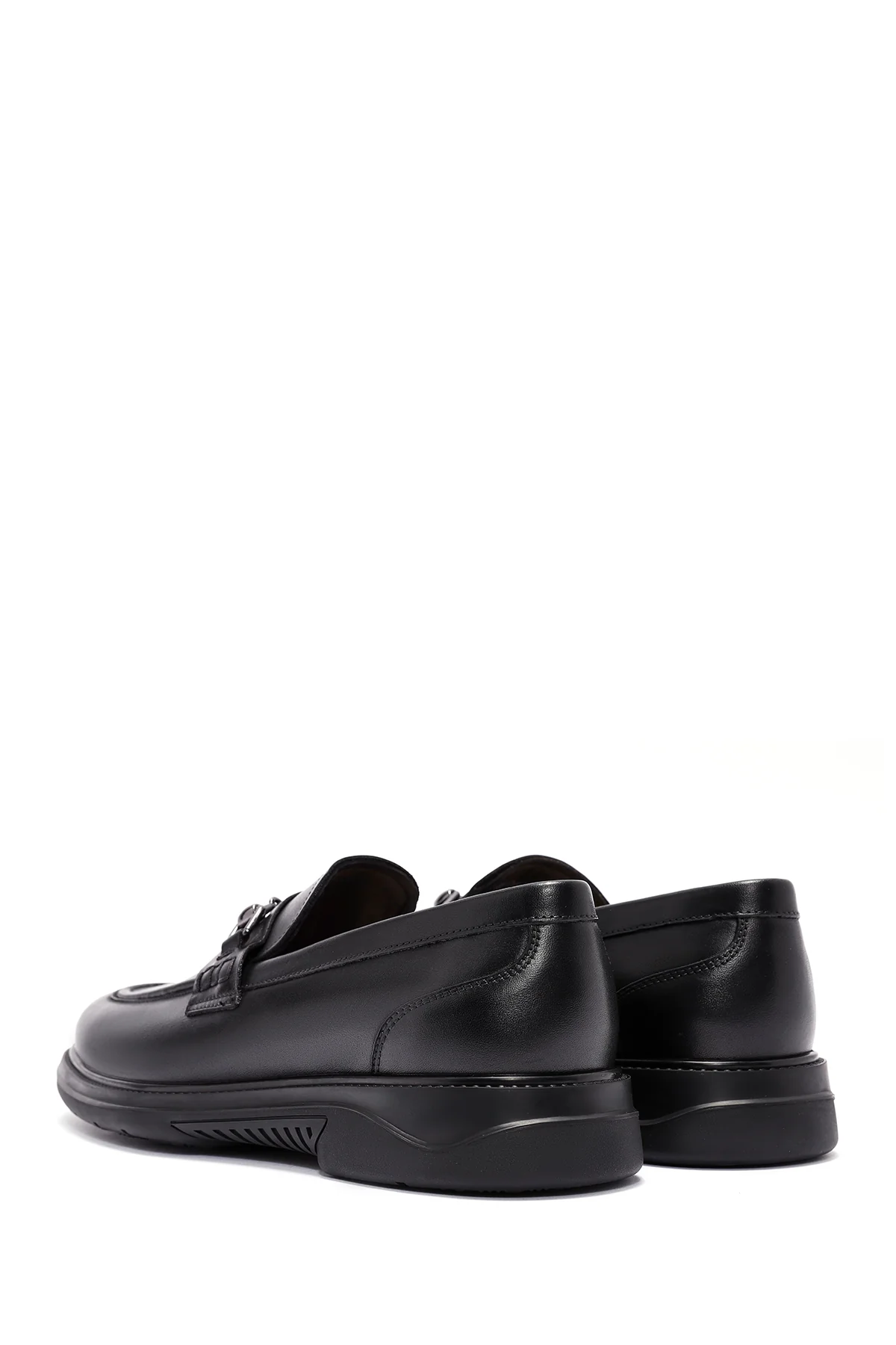 Erkek Siyah Deri Casual Loafer - Image 5