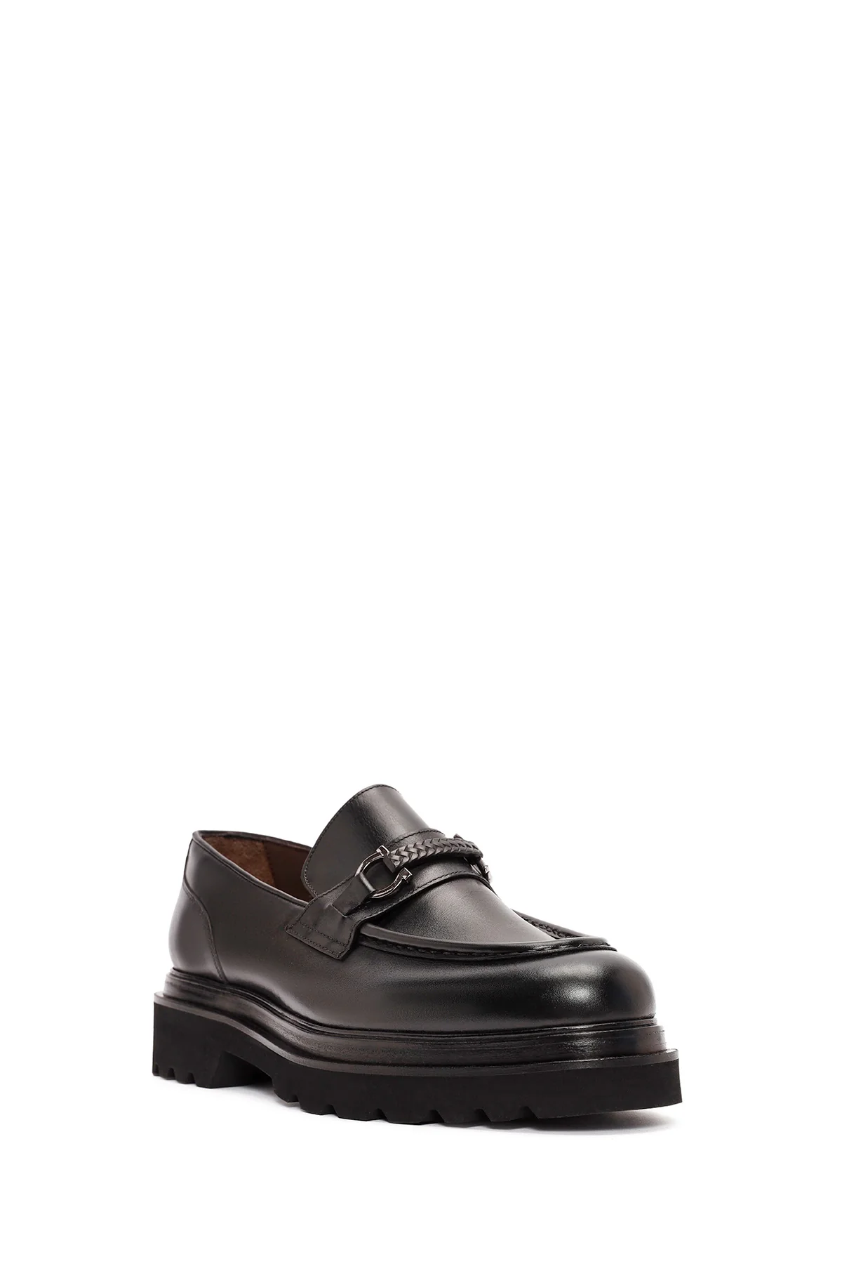 Erkek Siyah Deri Casual Loafer - Image 6
