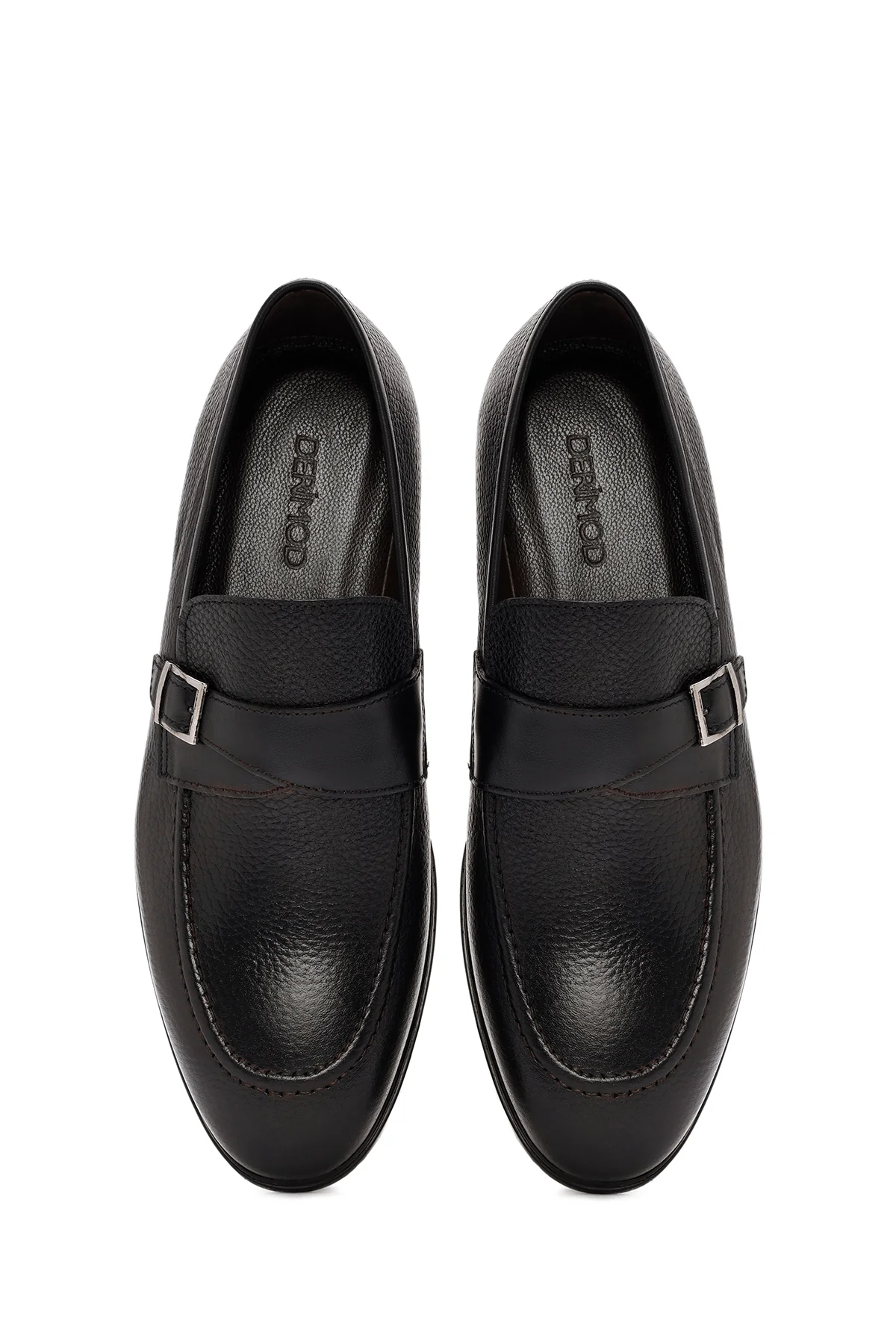 Erkek Siyah Deri Casual Loafer - Image 7