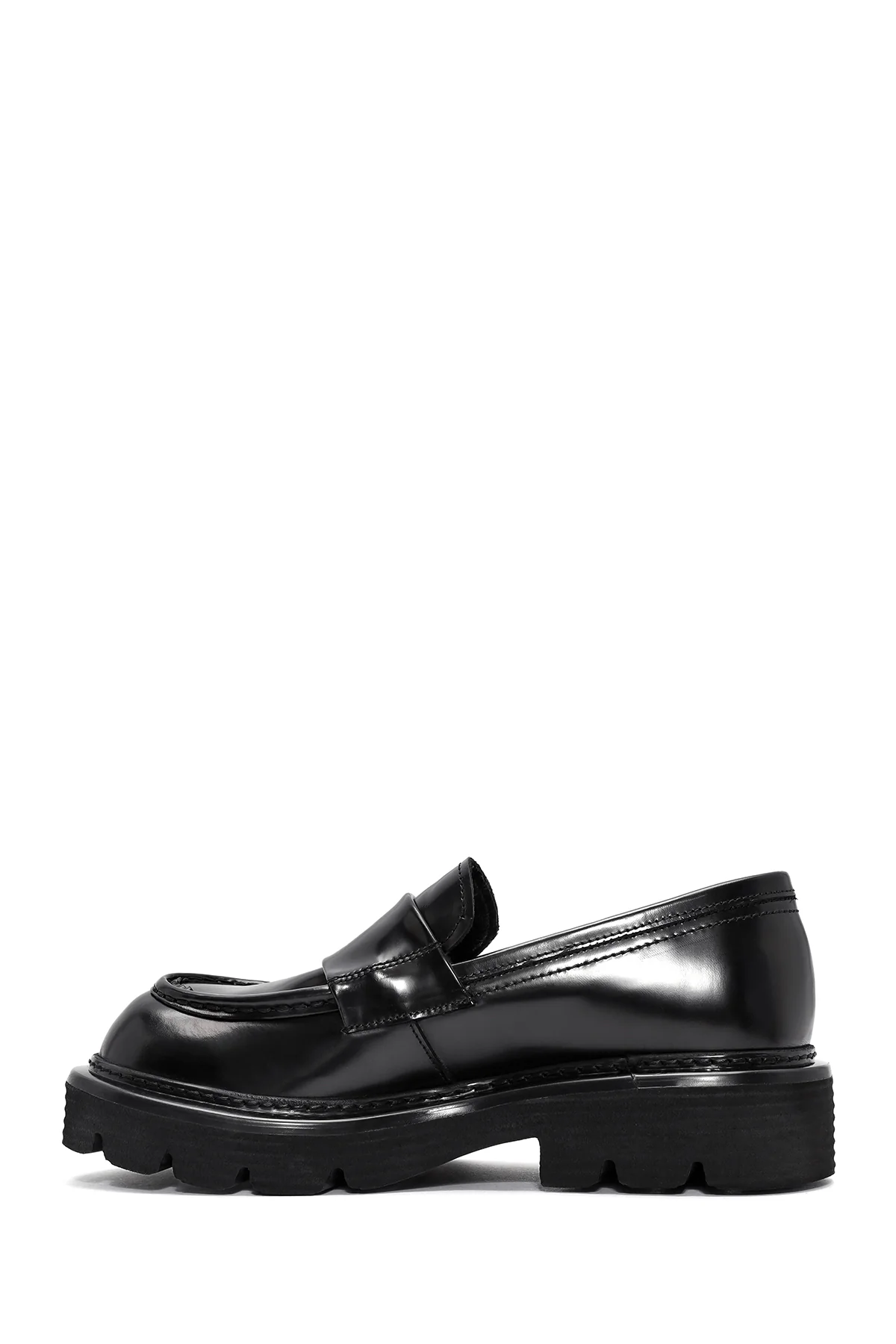 Erkek Siyah Deri Casual Loafer - Image 2