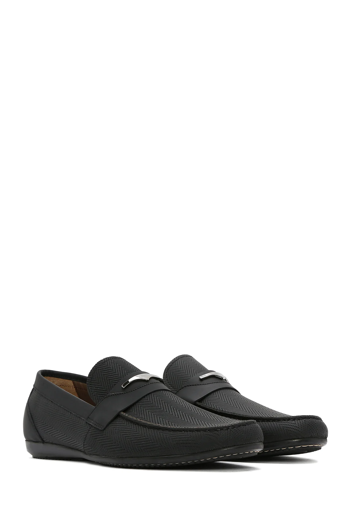 Erkek Siyah Deri Casual Loafer - Image 3