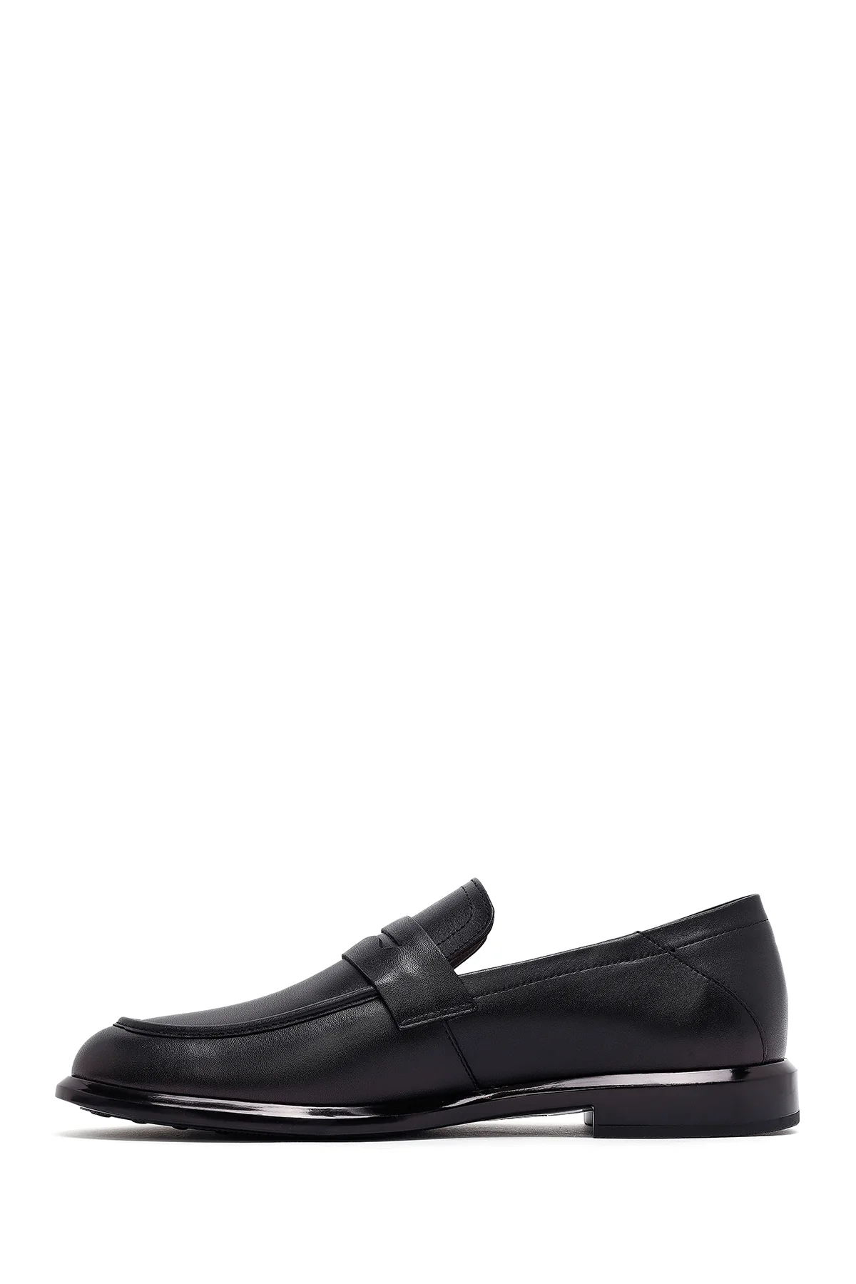 Erkek Siyah Deri Casual Loafer - Image 2