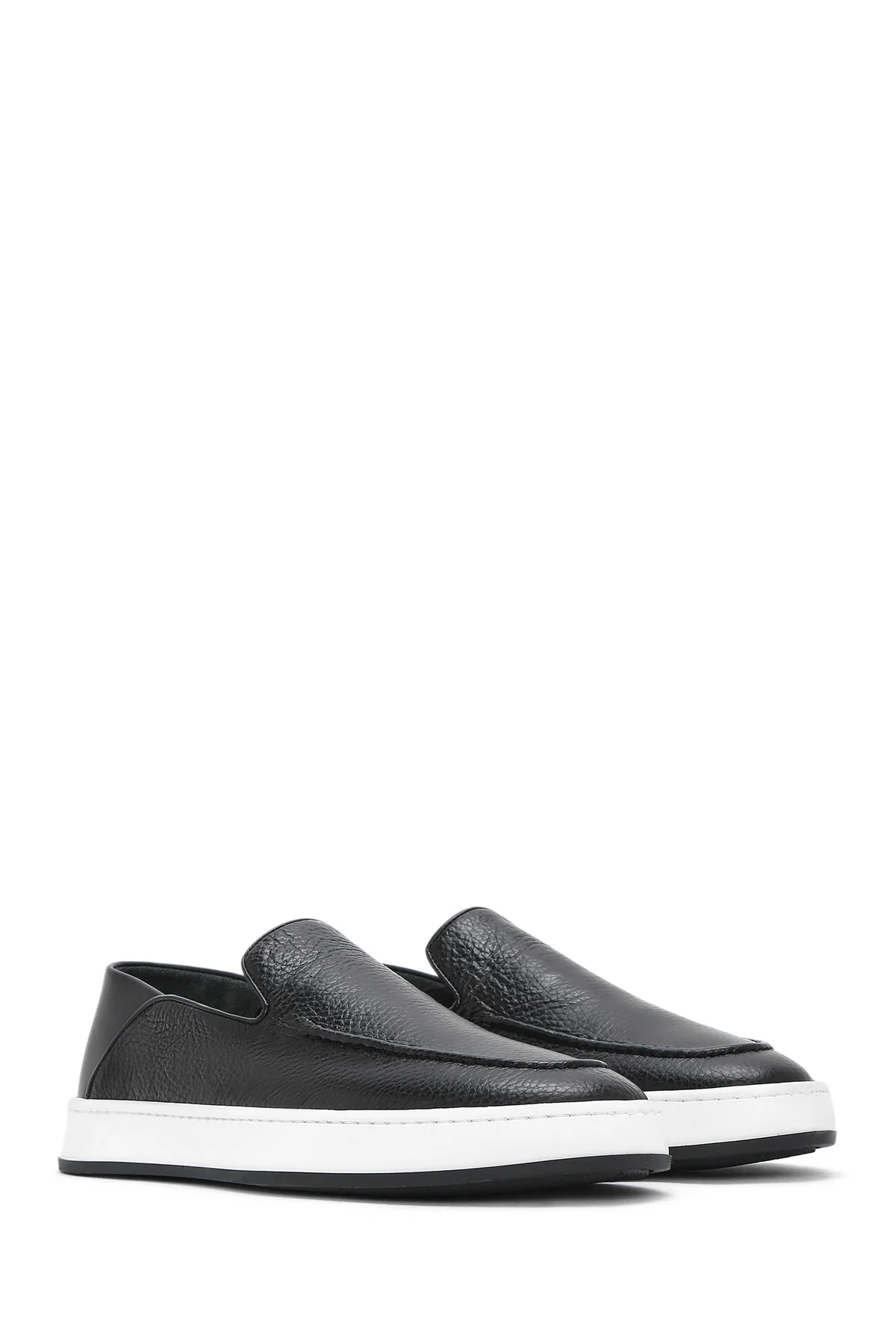 Erkek Siyah Deri Casual Loafer - Image 3