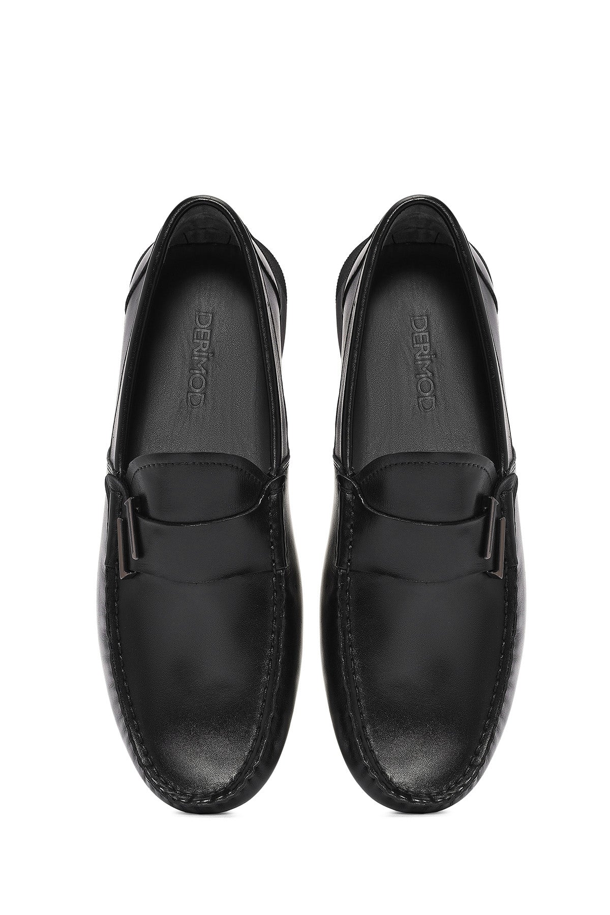 Erkek Siyah Deri Casual Loafer - Image 7
