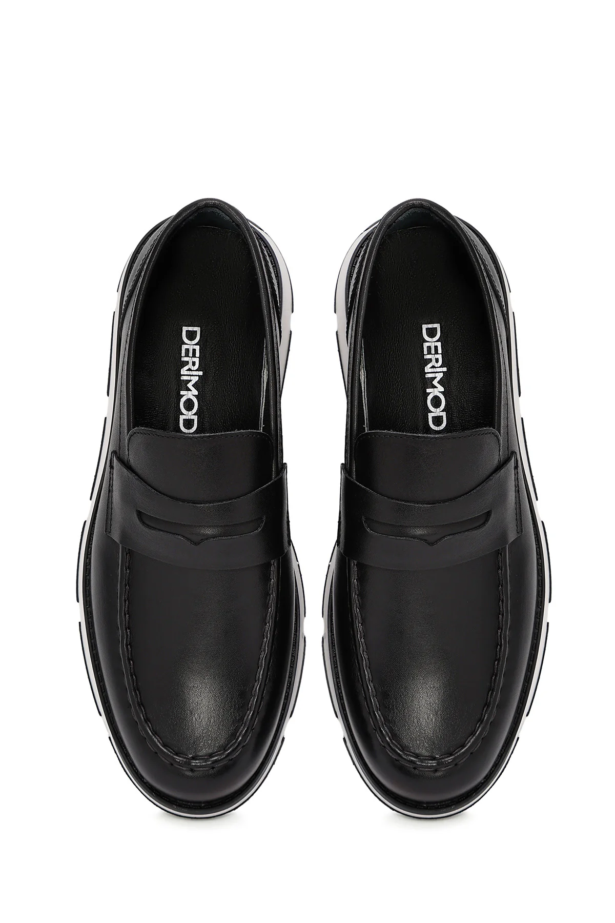 Erkek Siyah Deri Casual Loafer - Image 7