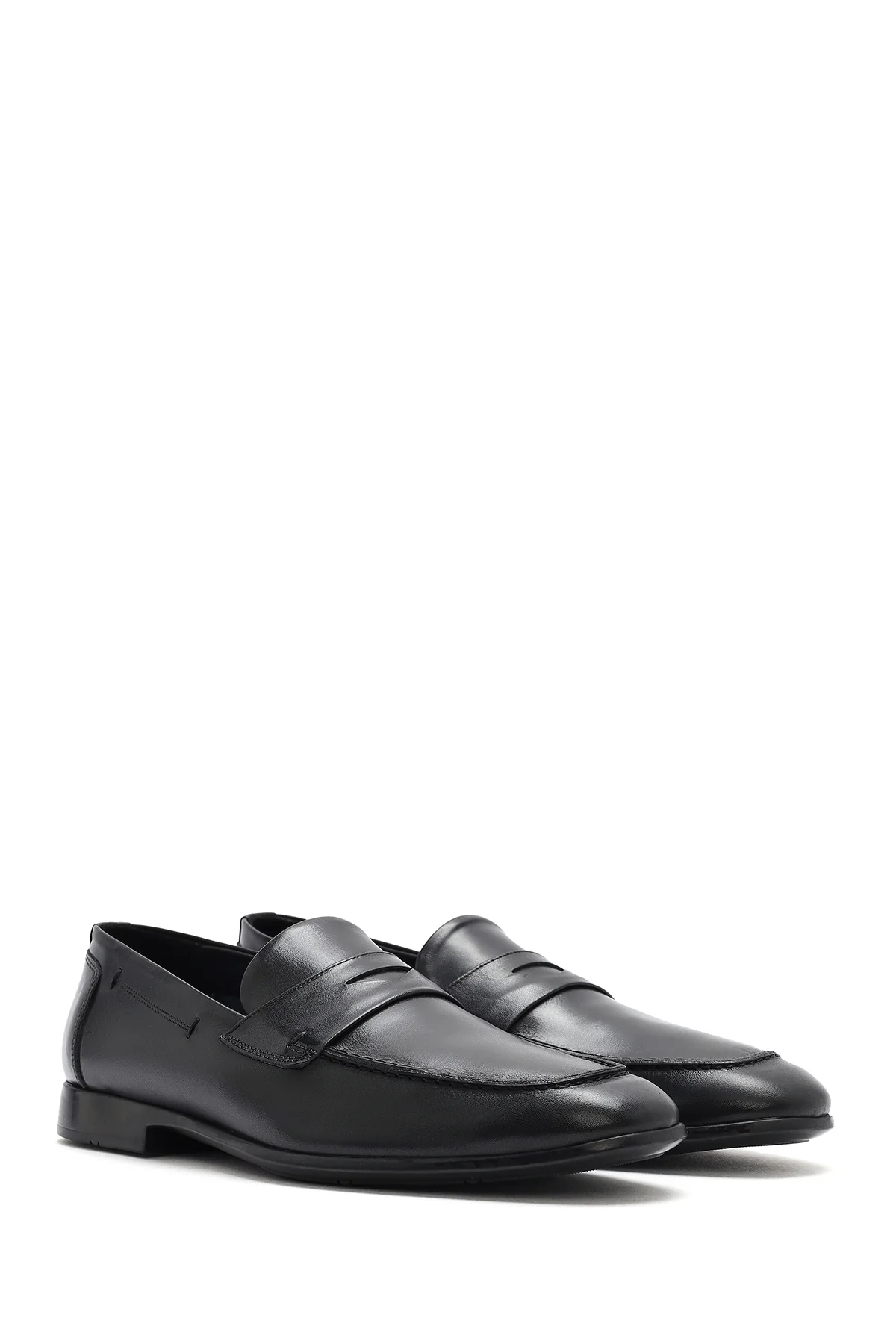Erkek Siyah Deri Casual Loafer - Image 3