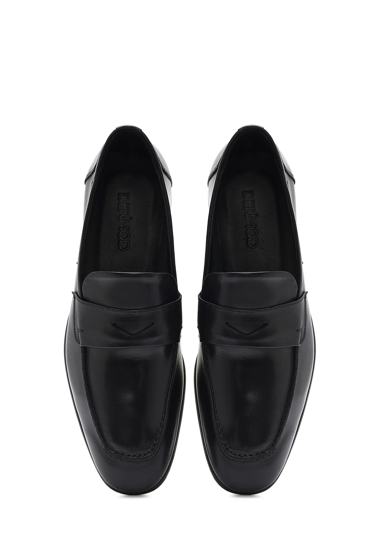 Erkek Siyah Deri Casual Loafer - Image 7