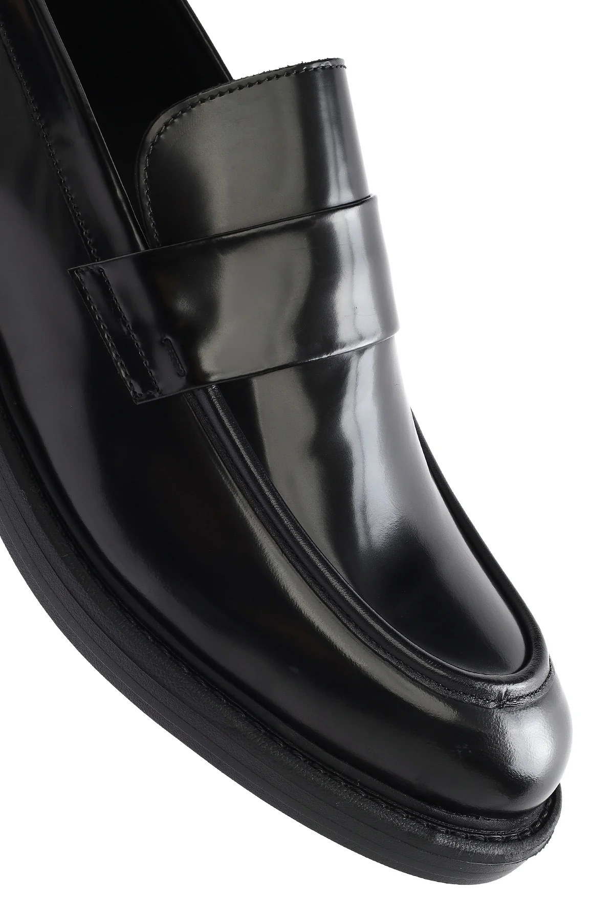 Erkek Siyah Deri Casual Loafer - Image 10