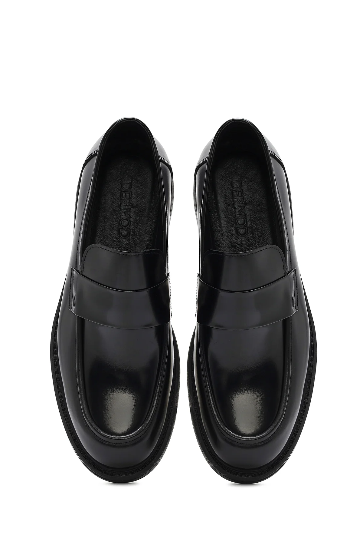 Erkek Siyah Deri Casual Loafer - Image 7